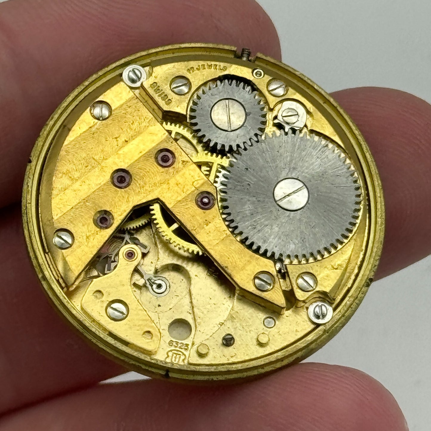31.6mm Men's Garrard Unitas UT 6325 Manual Wind Swiss Watch Movement PARTS SPARE