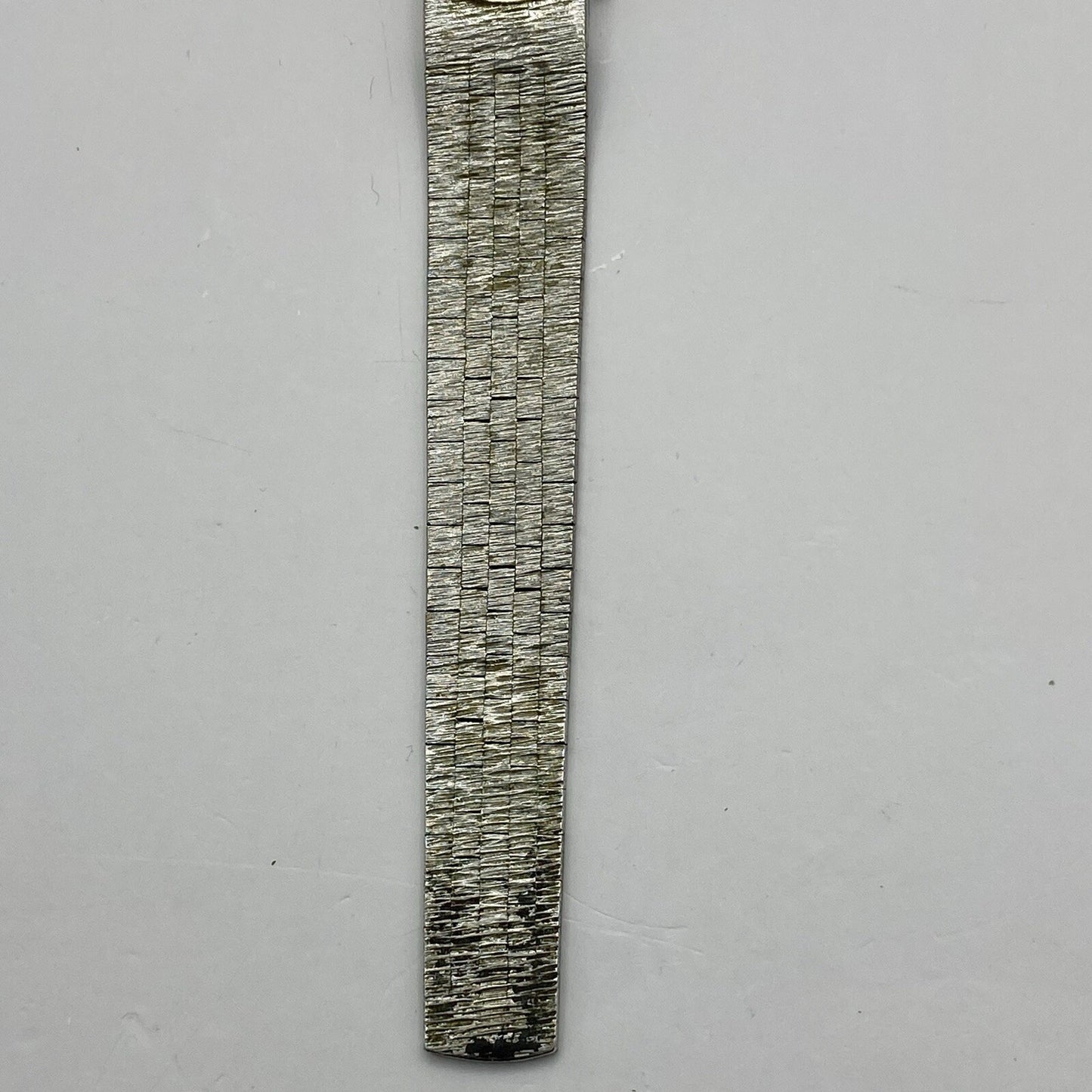15mm Ladies Chevalier Bark Affect Silver Tone Dress Watch NON WORKING