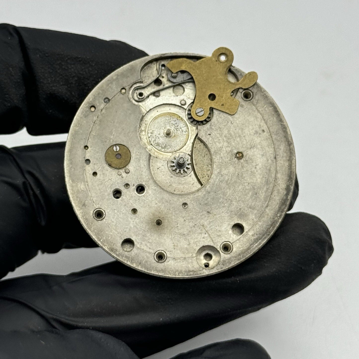 41.7mm Manual Wind Unidentified Swiss Partial Pocket Watch Movement FOR PARTS