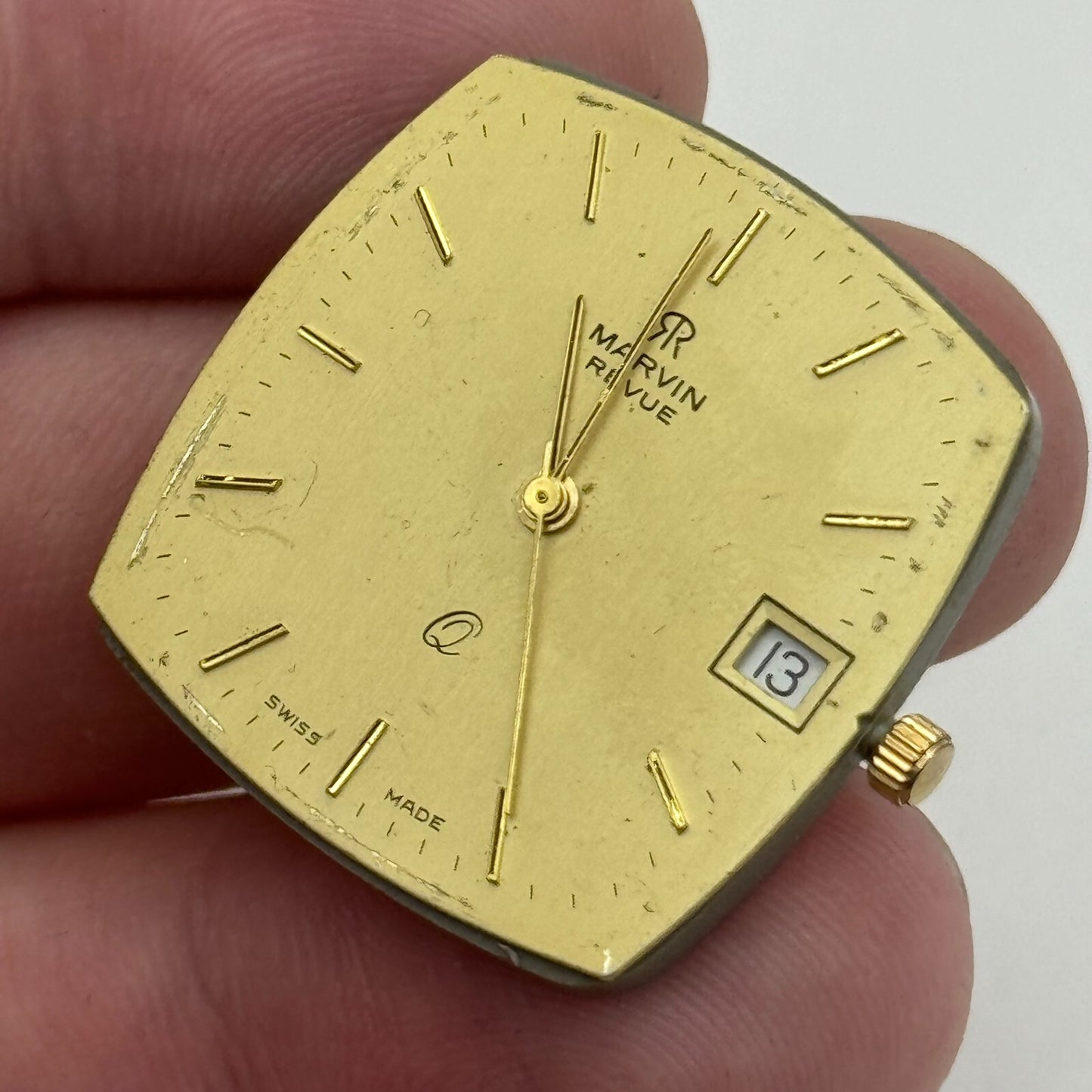 26.1mm Men’s Marvin PUW 2501 - 2531 Quartz Watch Movement Vintage PARTS SPARES