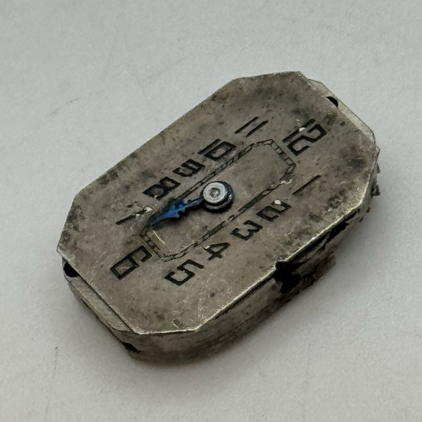 12.7mm Ovida Art Deco Tank Watch Movement Dial Restoration Repair Balance Ok