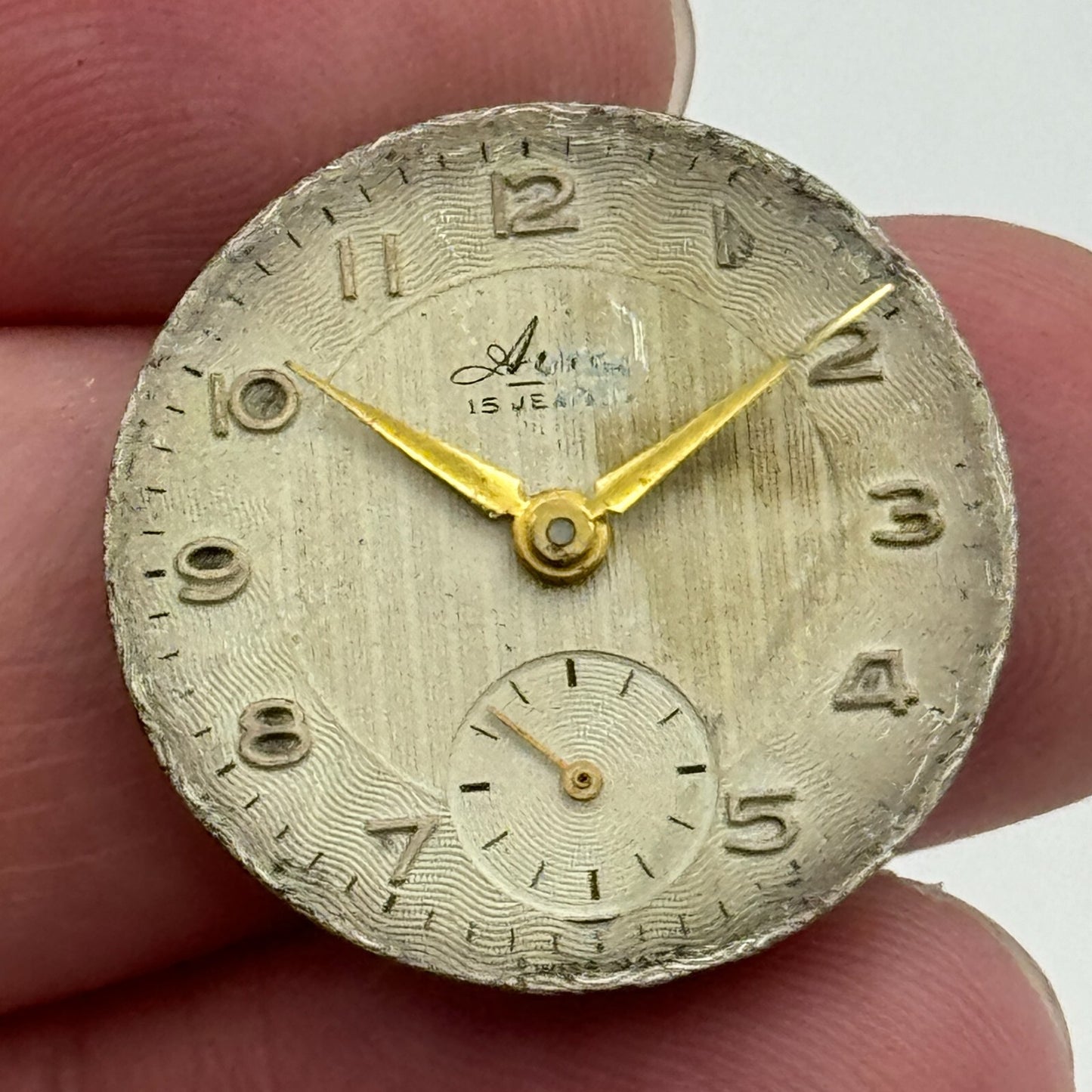 23.6mm Avia AS 1002 984 Balance Ok Watch Movement Swiss Vintage PARTS SPARES