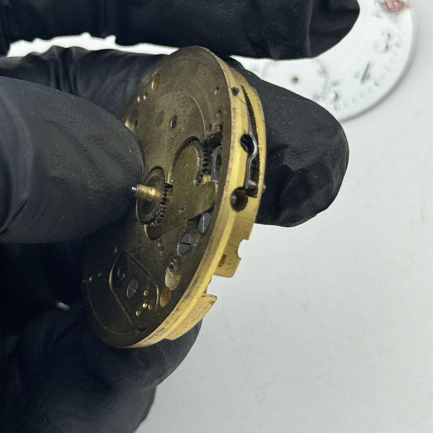 41.4mm Union Horlogere U H Pocket Watch Movement Dial FOR PARTS Restore
