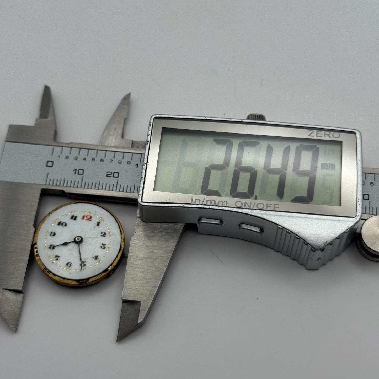 AS A Schild Antique Watch Movement Manual Wind Vintage Swiss Parts Repair 24.7mm