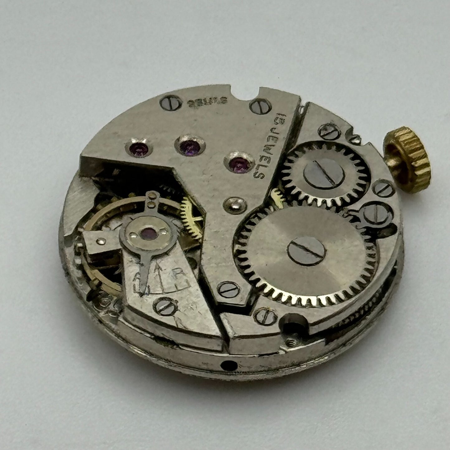 19.6mm Ladies Avia Derby D40 Manual Wind 15 Jewels Watch Movement PARTS SPARES