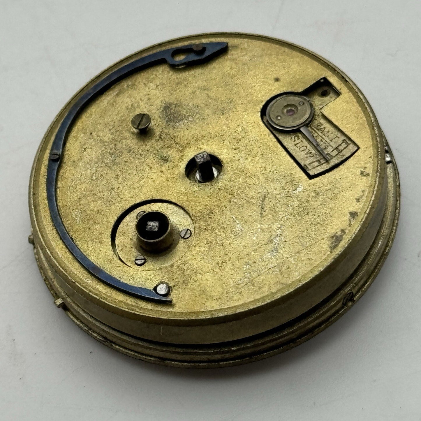 43.2mm Manual Wind Unidentified Pocket Watch Movement Dust Cover Dial FOR PARTS