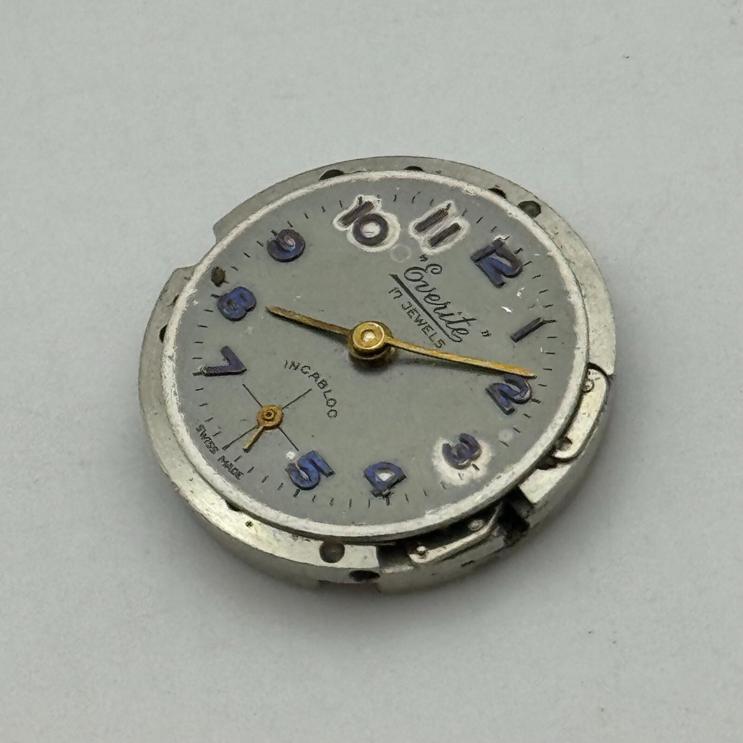 19.6mm Everite Unitas UT 6365N Balance Ok Manual Wind Watch Movement PART REPAIR