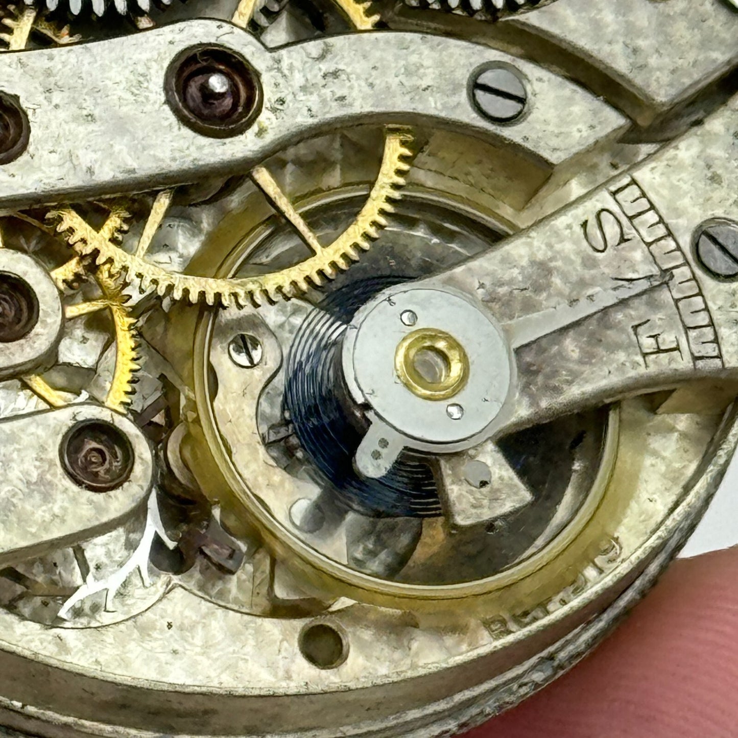 43mm Cyma Ref 919 Tavannes Open Face Balance Ok Pocket Watch Movement PARTS