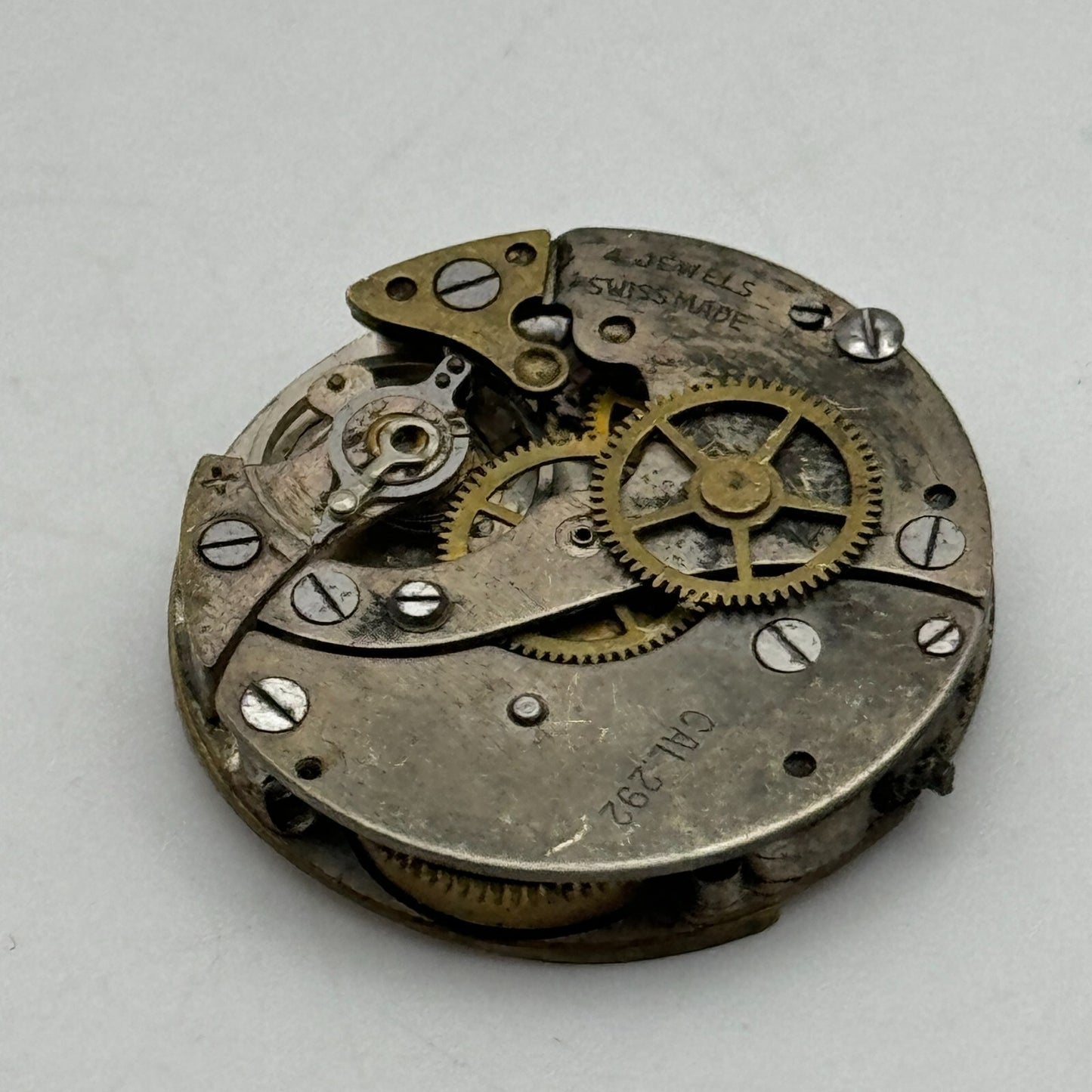 23.9mm Oris Cal 292 Swiss 4 Jewel Manual Wind Watch Movement Swiss Vintage PARTS