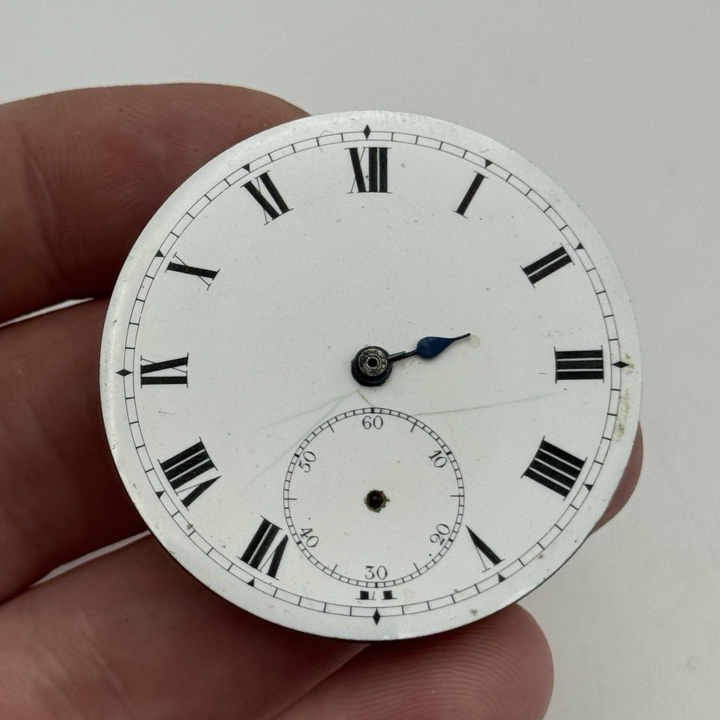42.8mm Buren Sub Seconds Vintage Pocket Watch Movement And Dial PARTS SPARES
