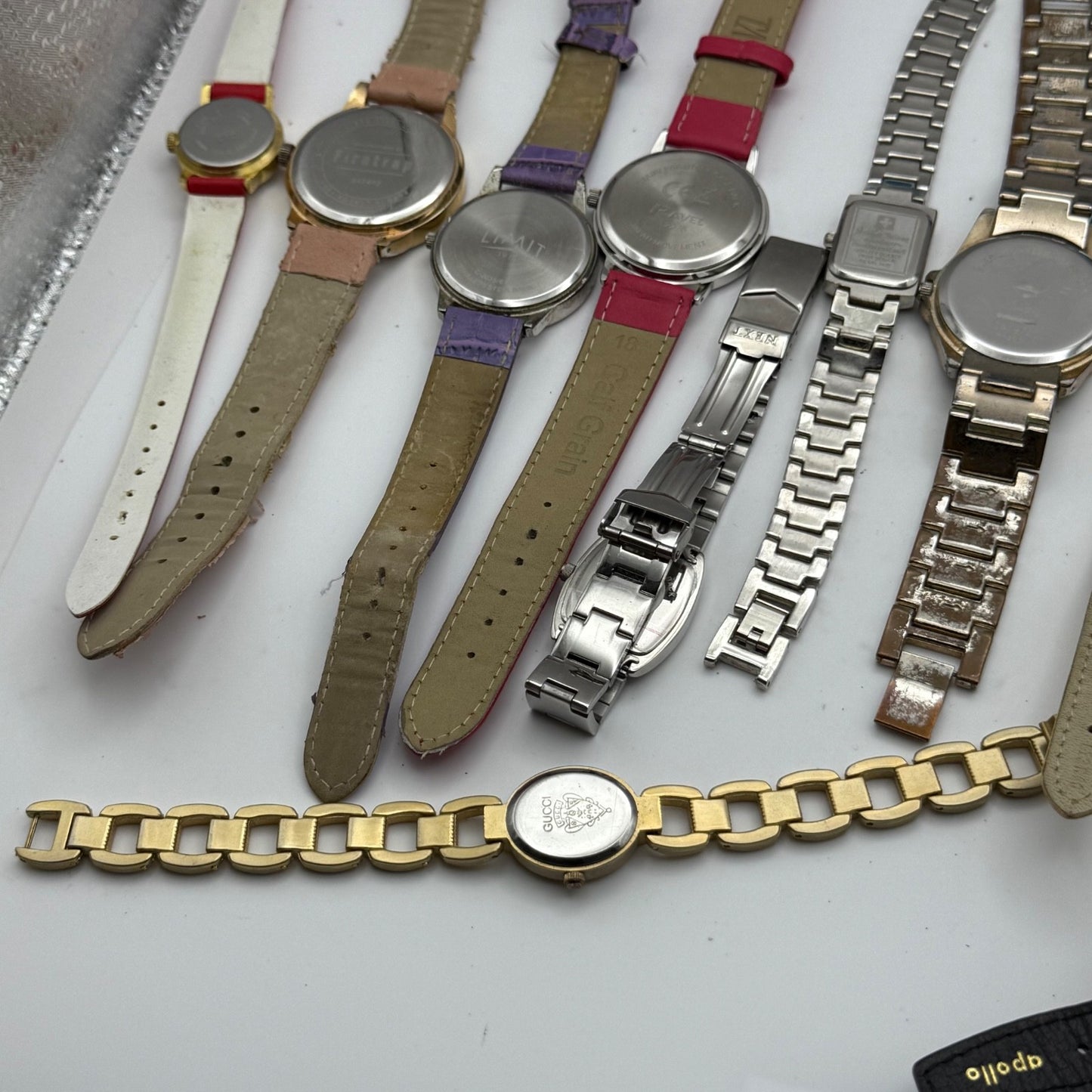 Bundle Of 16 Quartz Watches Modern / Vintage Untested Parts / Repair / Crafts