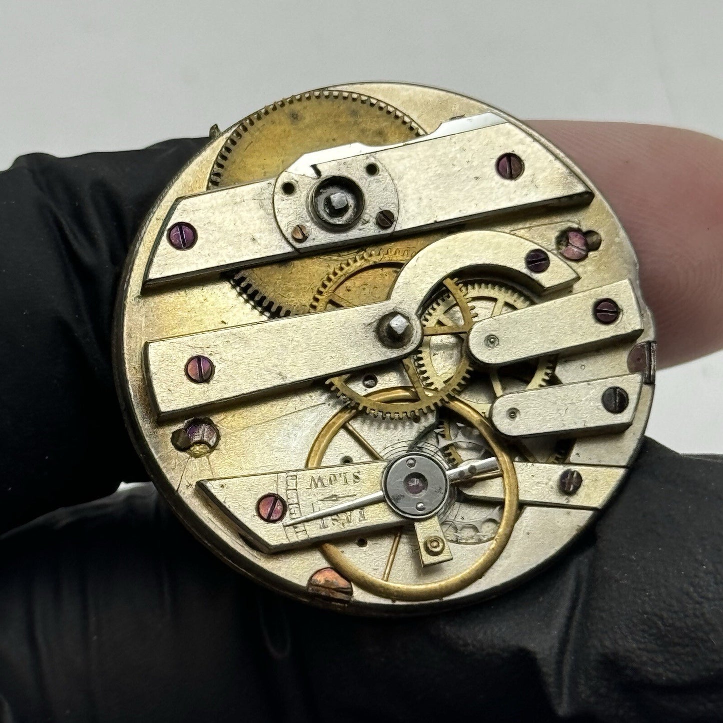34mm High Quality Cylinder Watch Movement Gold Tone Dial Restore Parts Repair