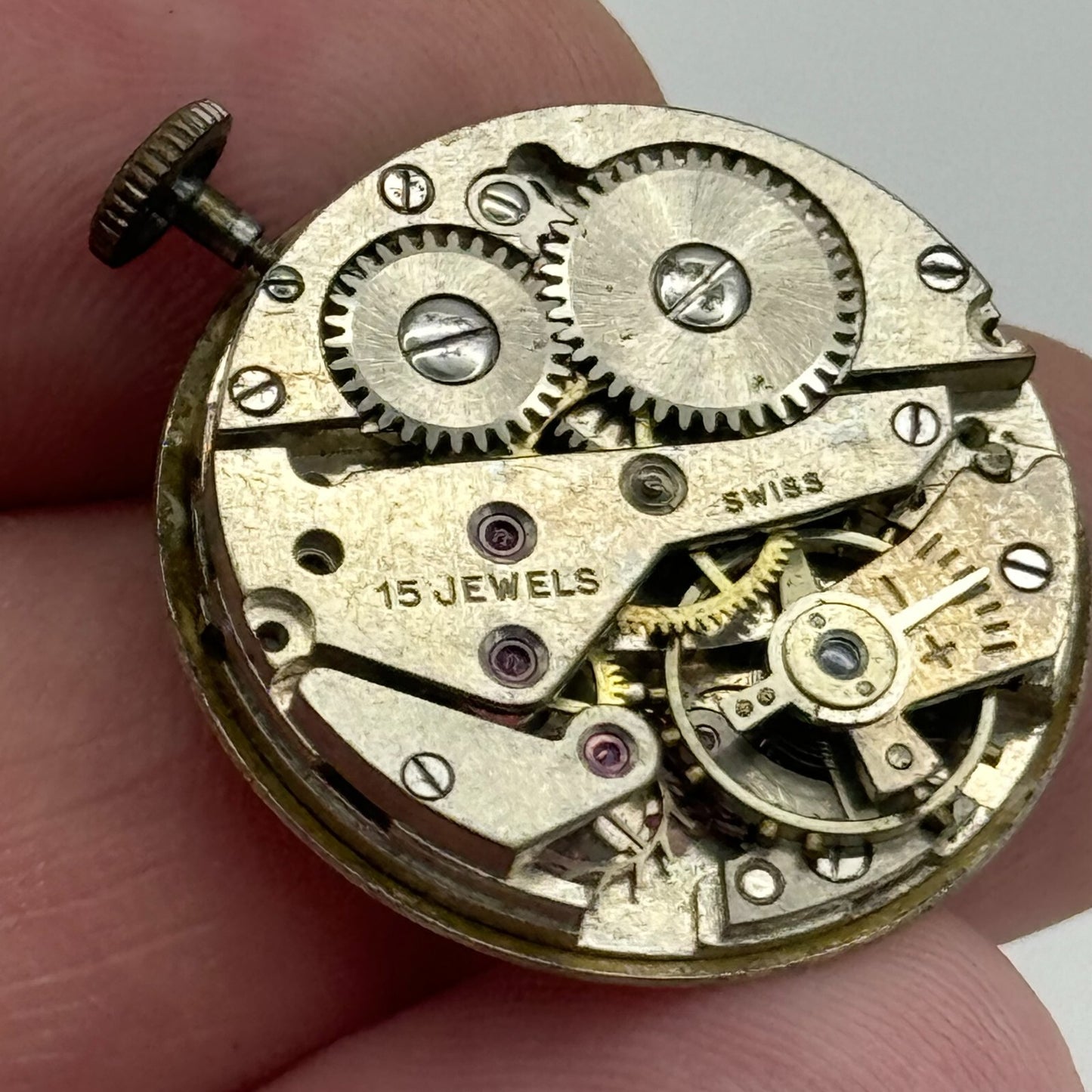 23.6mm Avia AS 1123 1124 Manual Wind 15 Jewels Swiss Watch Movement PARTS SPARES