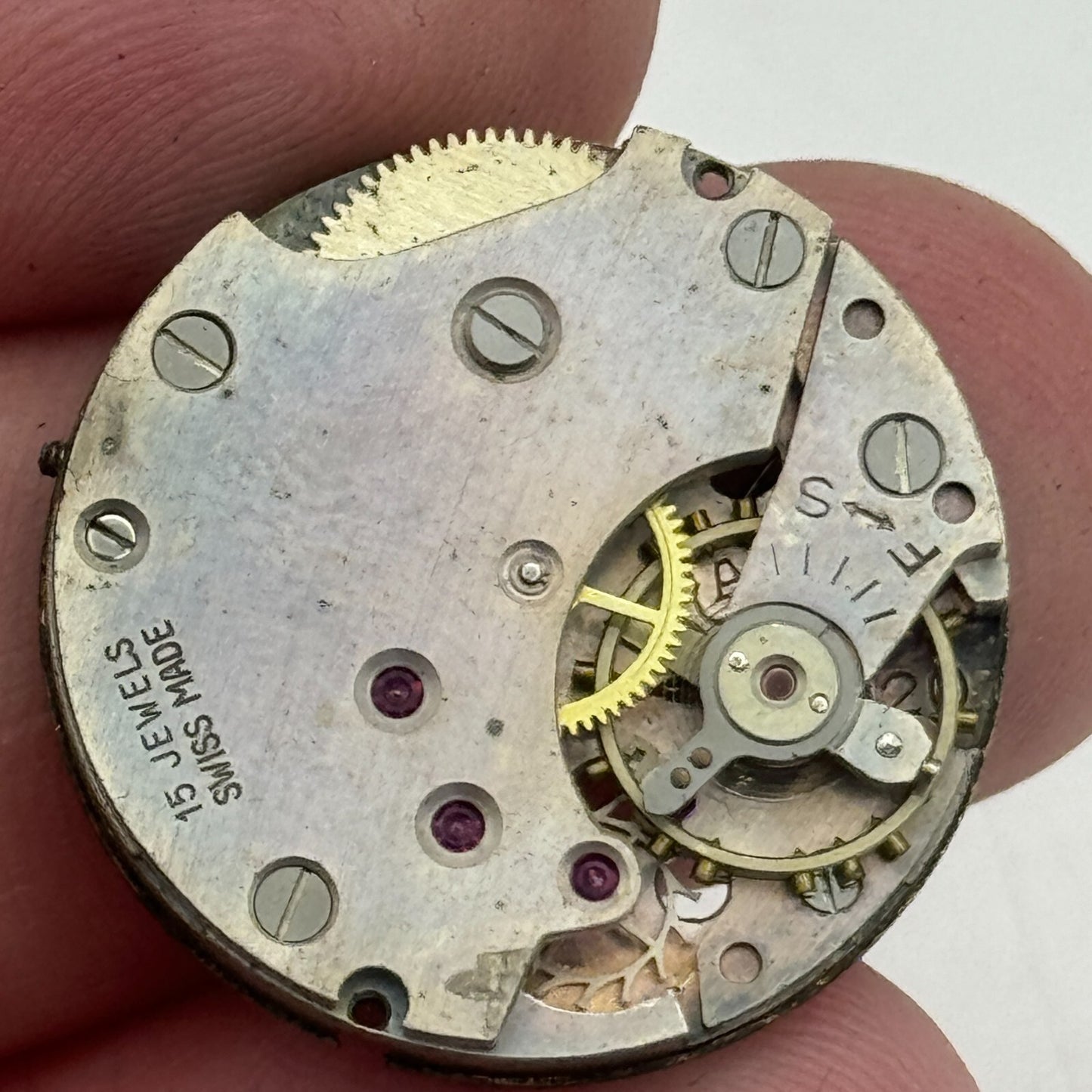 24mm Derrick Arogno A 120 Balance Ok Manual Wind Swiss Watch Movement PARTS