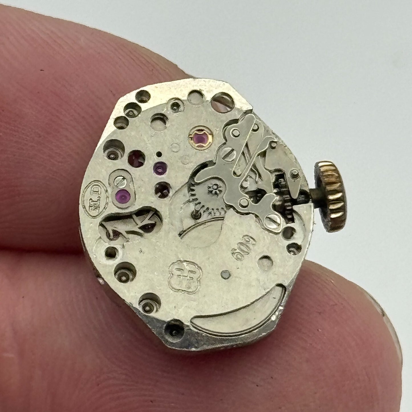 15.3mm Running Rotary FHF 609 Manual Wind 17 Jewels Swiss Watch Movement PARTS