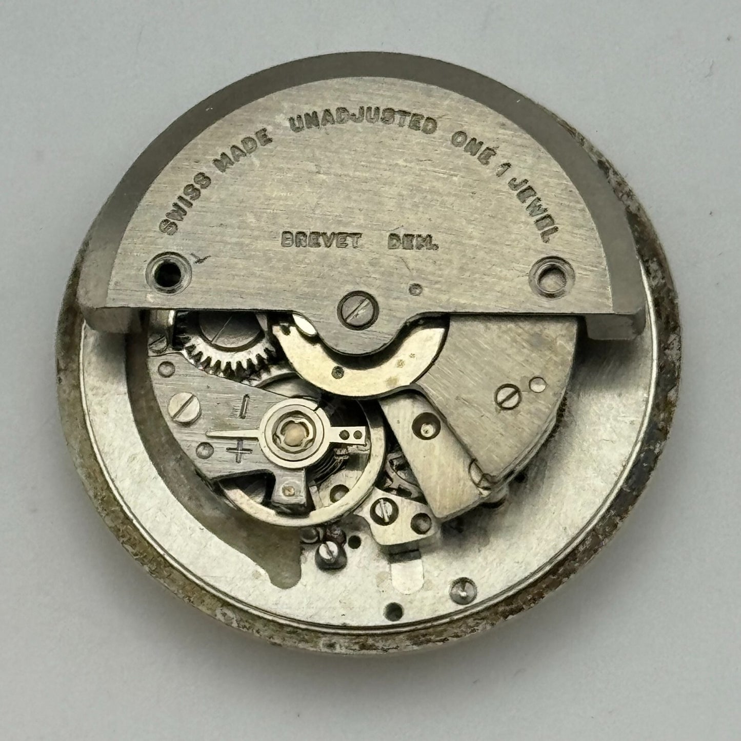 25.8mm Penguin EB 1575N Automatic 1 Jewel Watch Movement Swiss Vintage PARTS