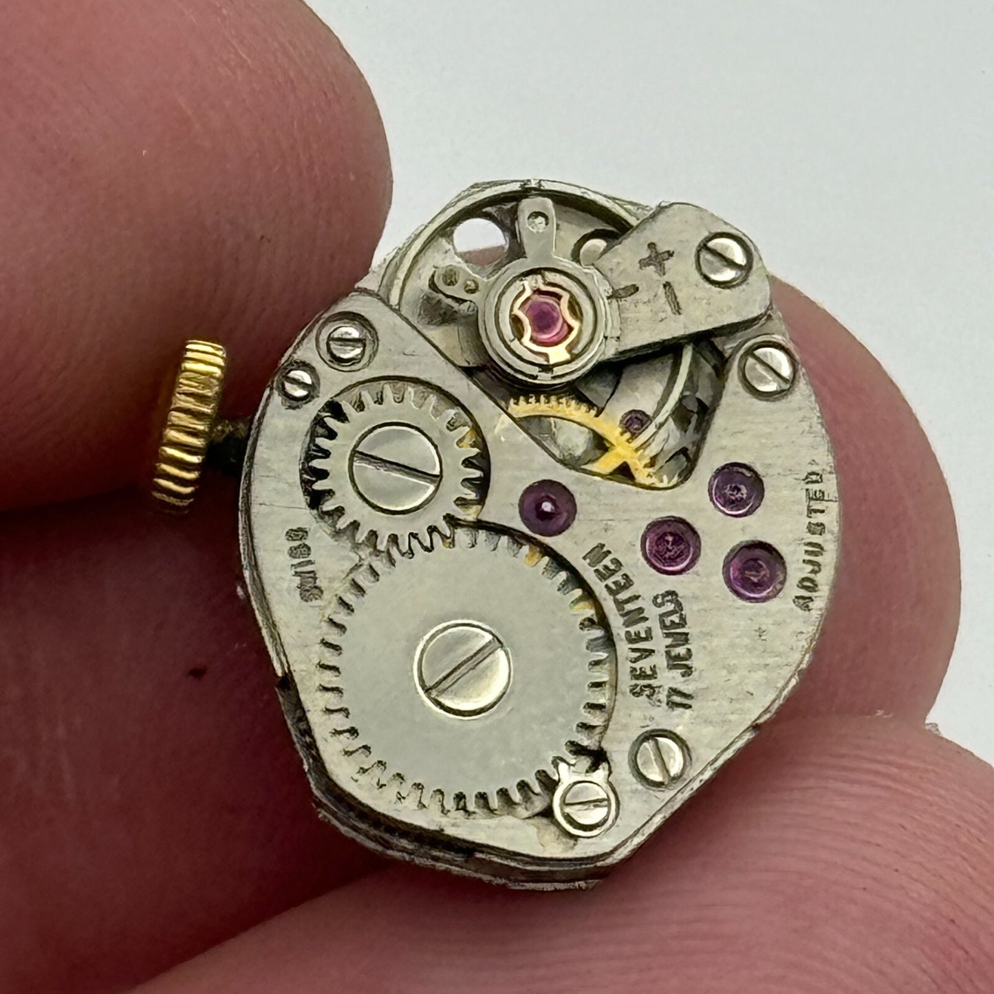15mm Ladies FHF ST 69 Swiss 17 Jewels Manual Wind Watch Movement Vintage PARTS