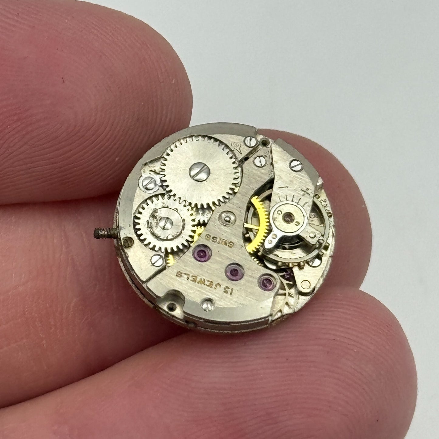 17.4mm Prefect Felsa F 4022 Manual Wind Watch Movement Swiss Vintage PARTS SPARE
