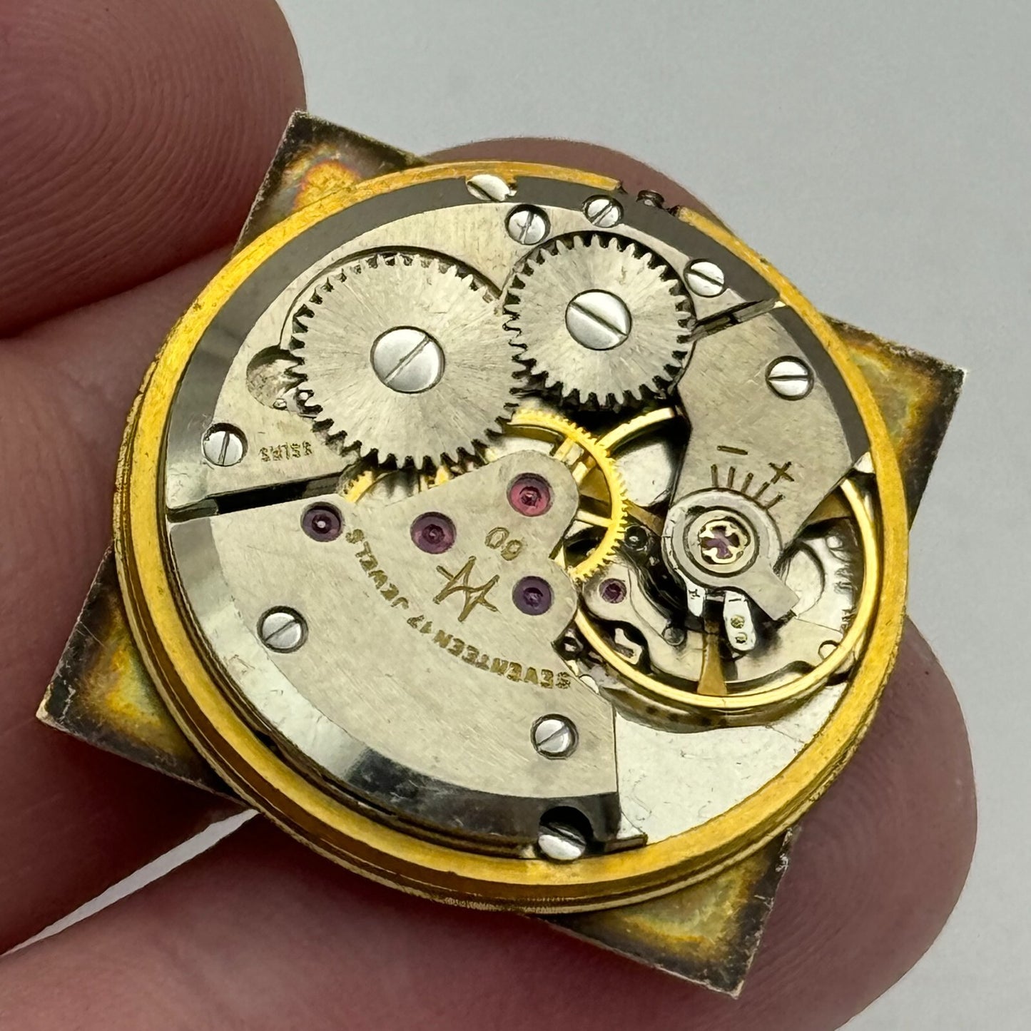 25.7mm Hamilton Cal 60 Good Balance Manual Wind Watch Movement PARTS REPAIR