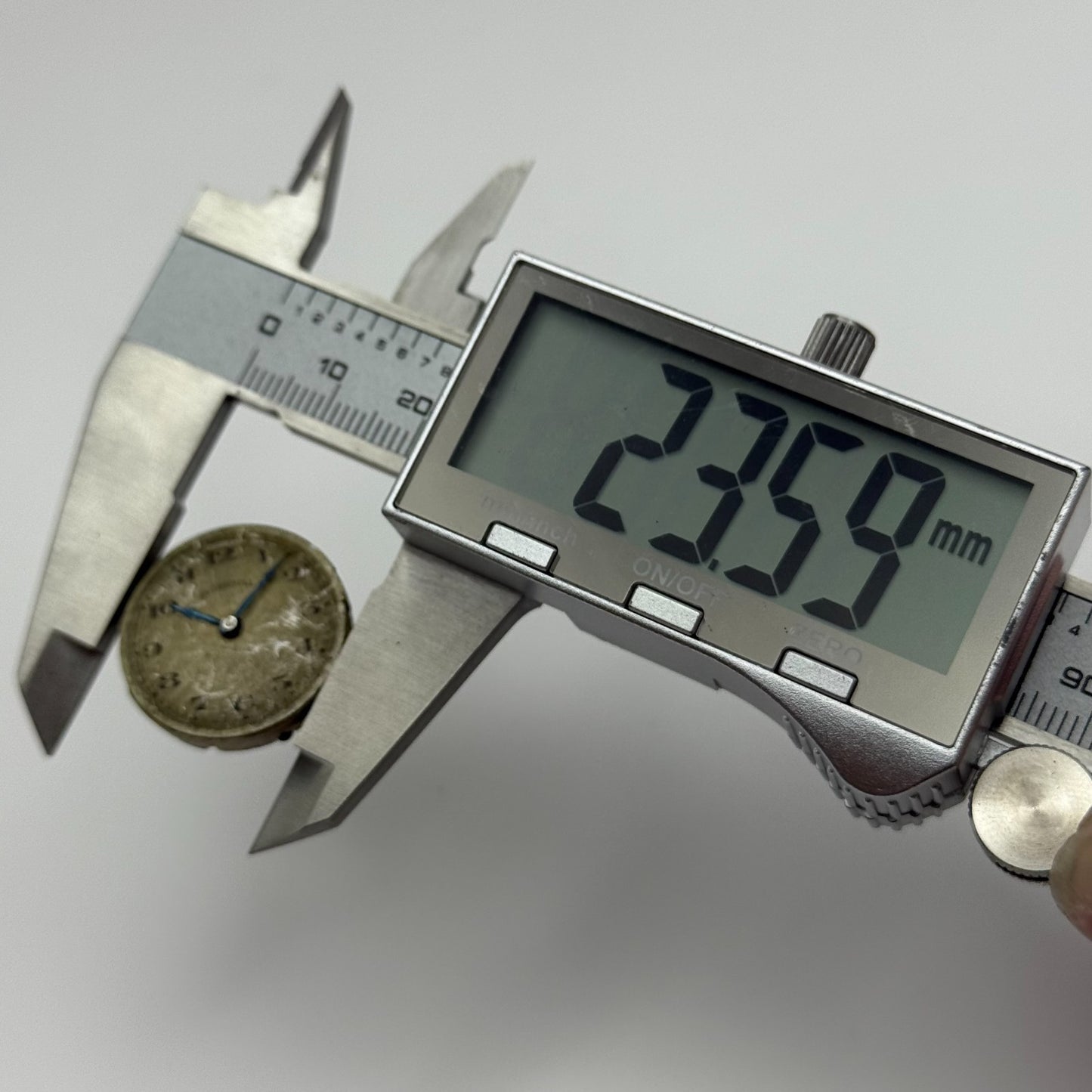 23.6mm Vintage Ingersoll Rolex Rolco Manual Wind Watch Movement PARTS REPAIR