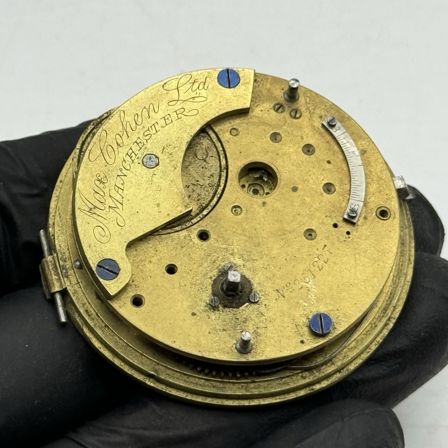 48.1mm Max Cohen Manchester Fusee No Chain Pocket Watch Movement FOR PARTS
