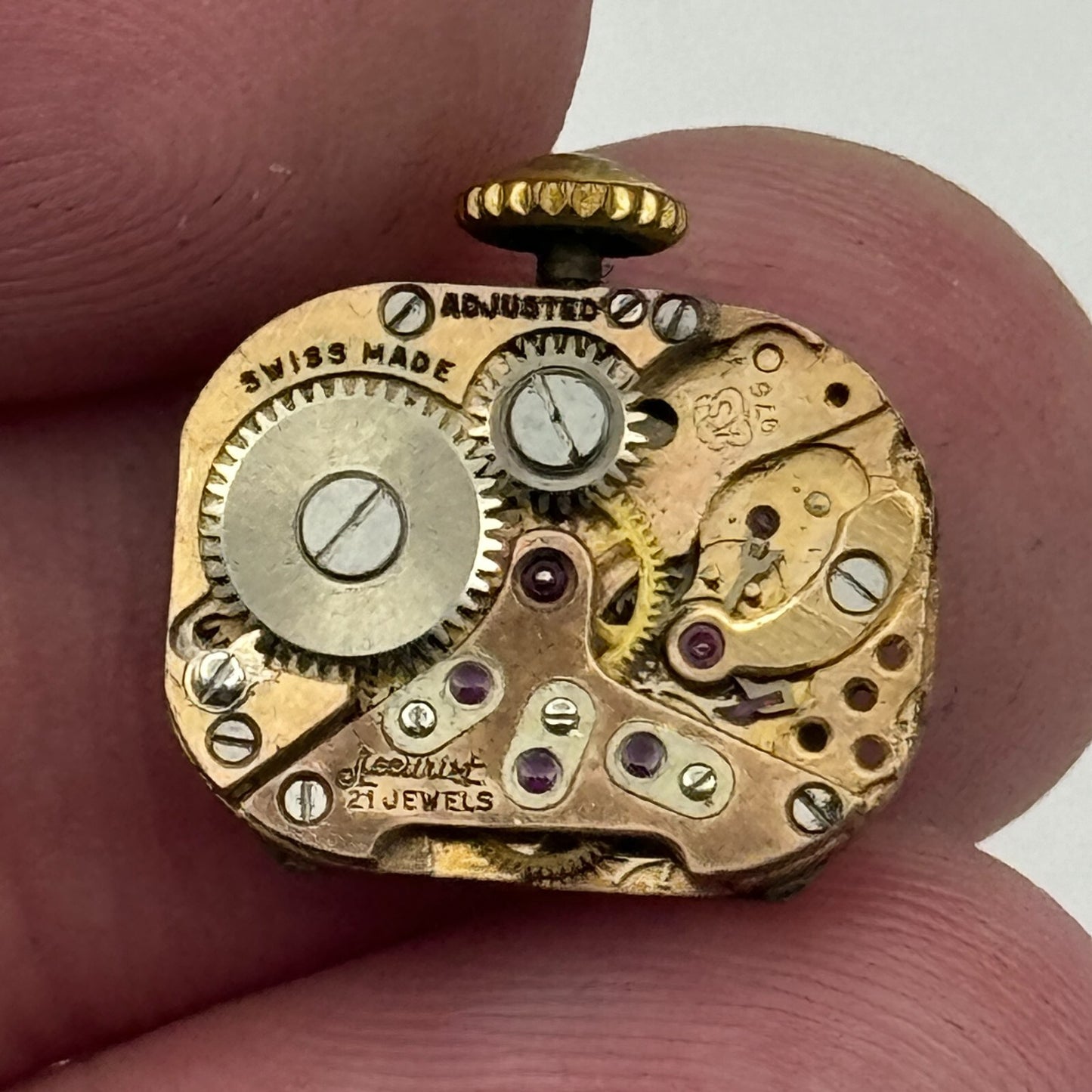 12.1mm Ladies Accurist AS 976 A Schild Manual Wind Swiss Watch Movement PARTS