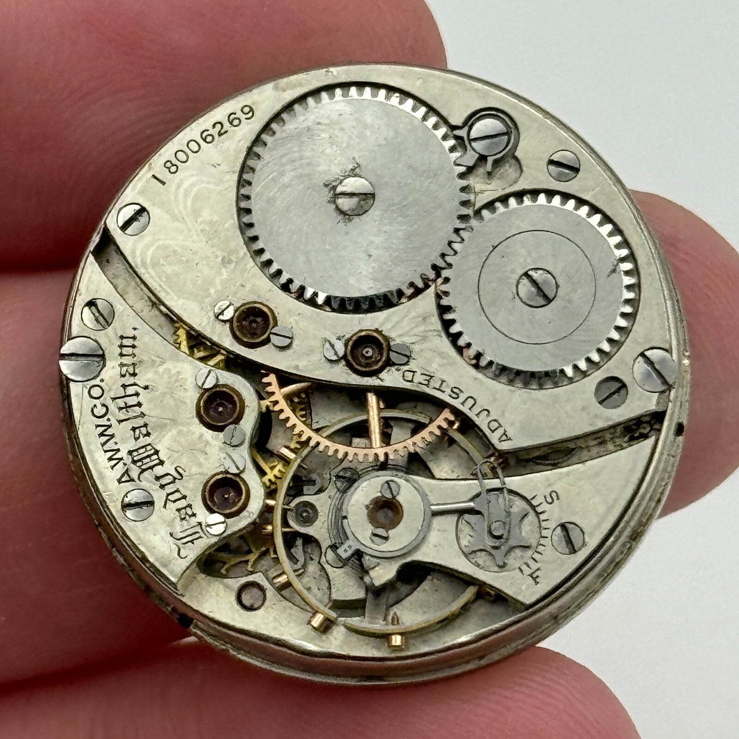 0s Waltham Lady Waltham Model 1900 American Antique Watch Movement PARTS SPARES