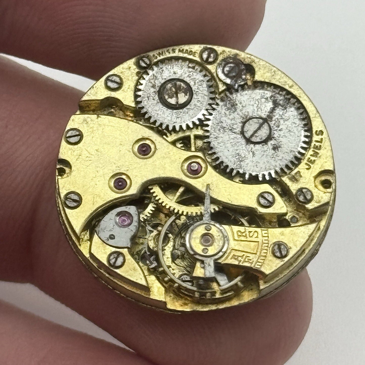 22.2mm Vintage Rolex 2216 Sub Seconds Wristwatch Dial & Unidentified Movement
