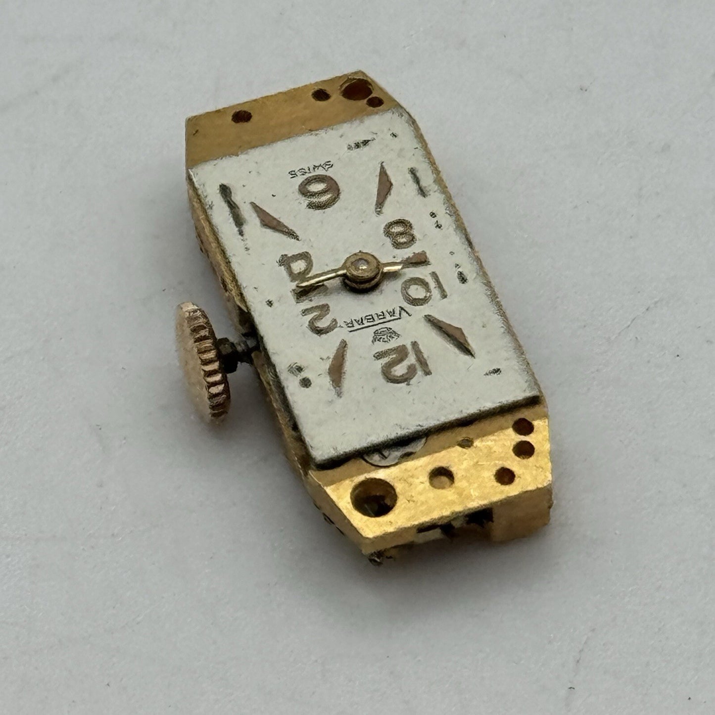 8.9mm Small Varbar Tank Watch Movement Dial Hands Restoration Repair Bal Ok