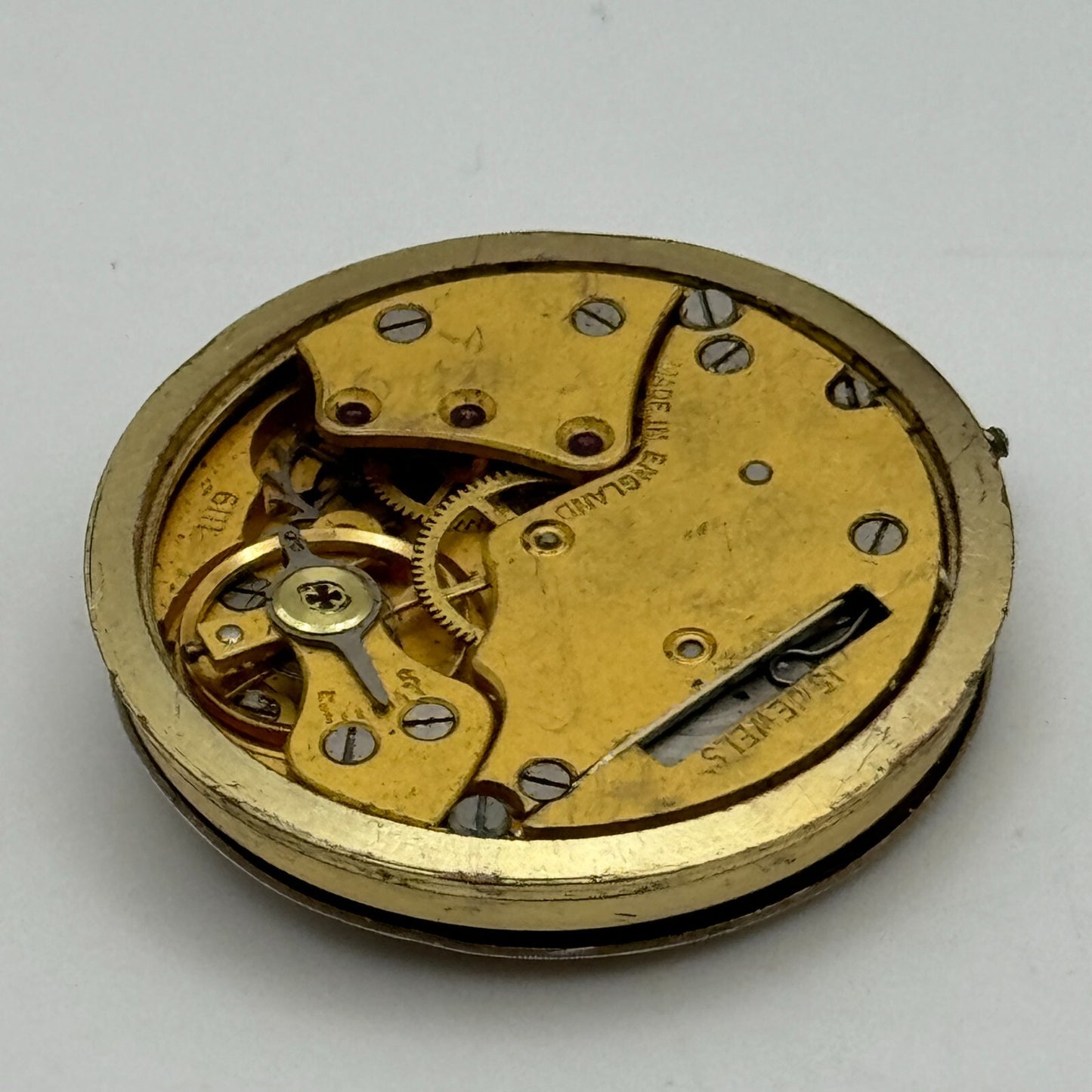 30.5mm Mens Smiths De Luxe Cal 6111 Shockproof Manual Wind Watch Movement PARTS