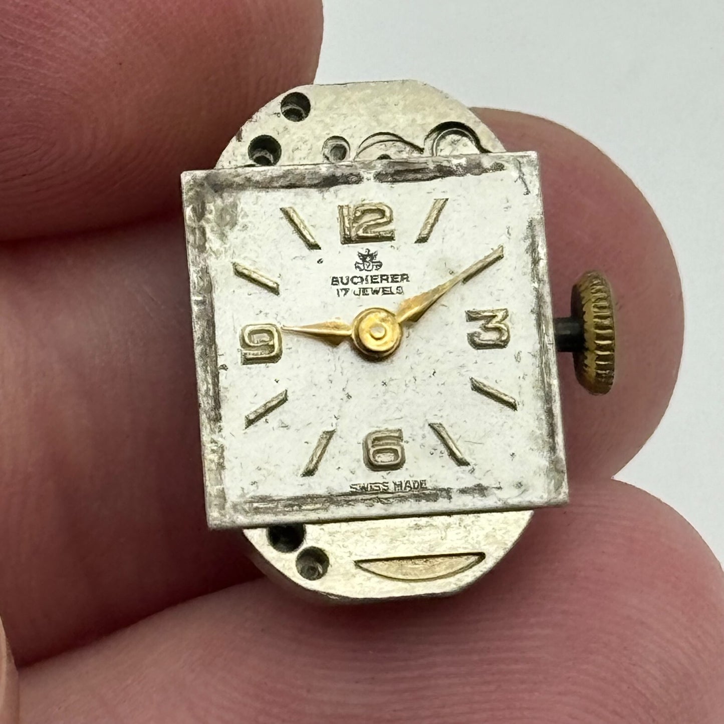 12.8mm Running Bucherer ETA 2355 Manual Wind Watch Movement PARTS REPAIR