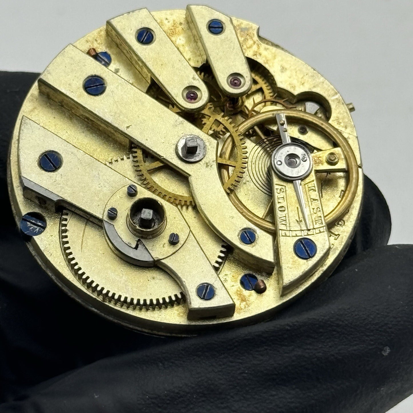 38.5mm High Quality White Porcelain Dial Cylinder Watch Movement Parts Repair