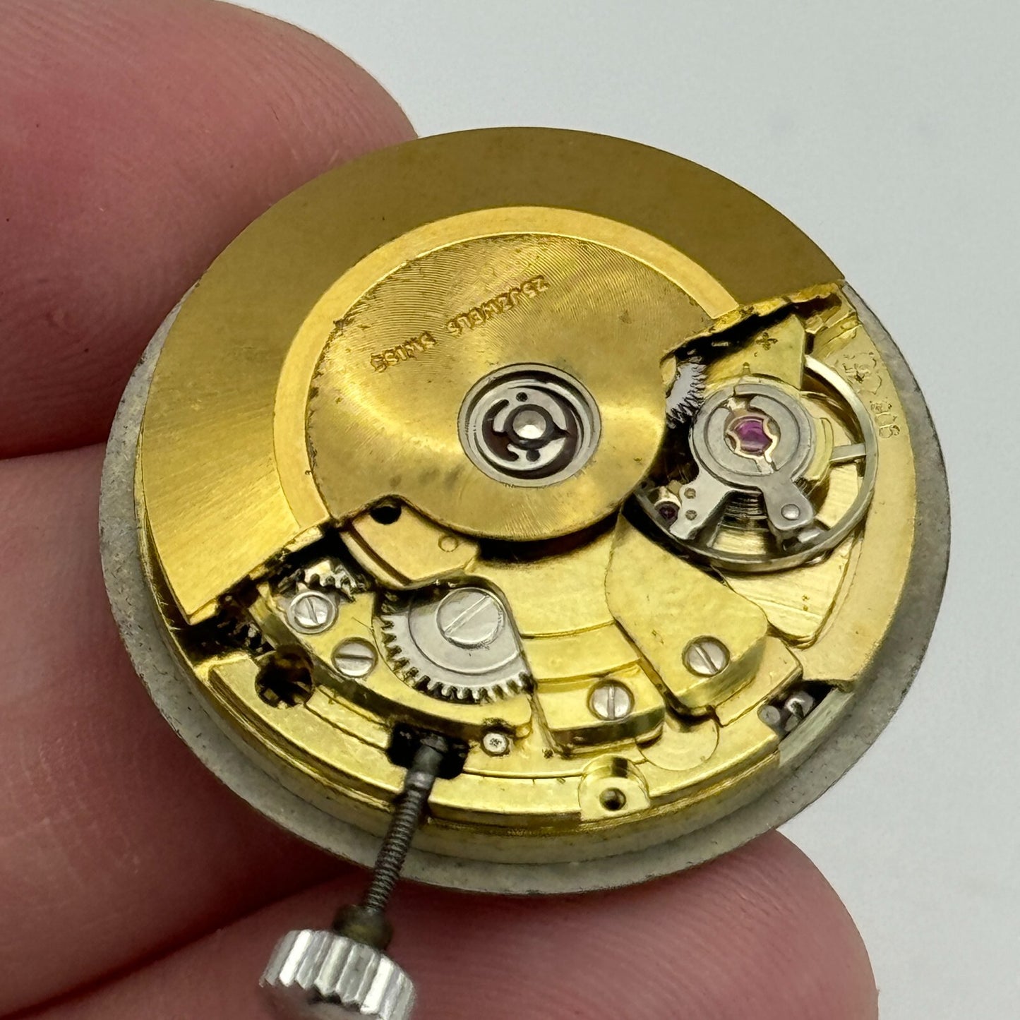 25.5mm Mens Running Swiss Emperor FHF 908 Automatic Watch Movement Vintage PARTS