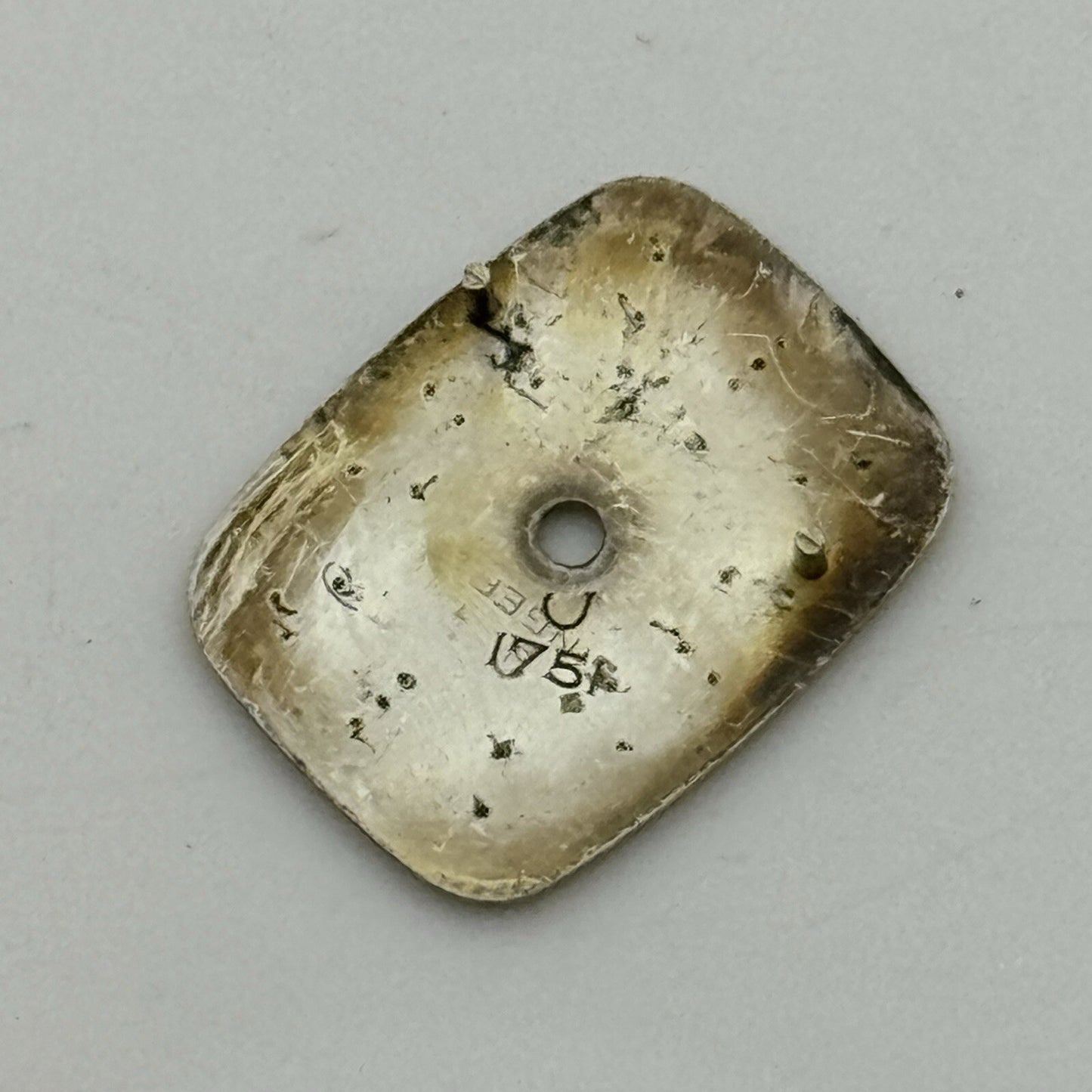 12.5mm x 16.5mm Omega De Ville Rectangle Ladies Wristwatch Dial Spares Parts