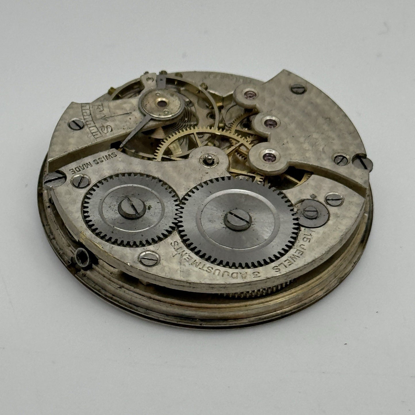 43mm Cyma 999 Fattorini & Sons Bradford Open Face Pocket Watch Movement PARTS