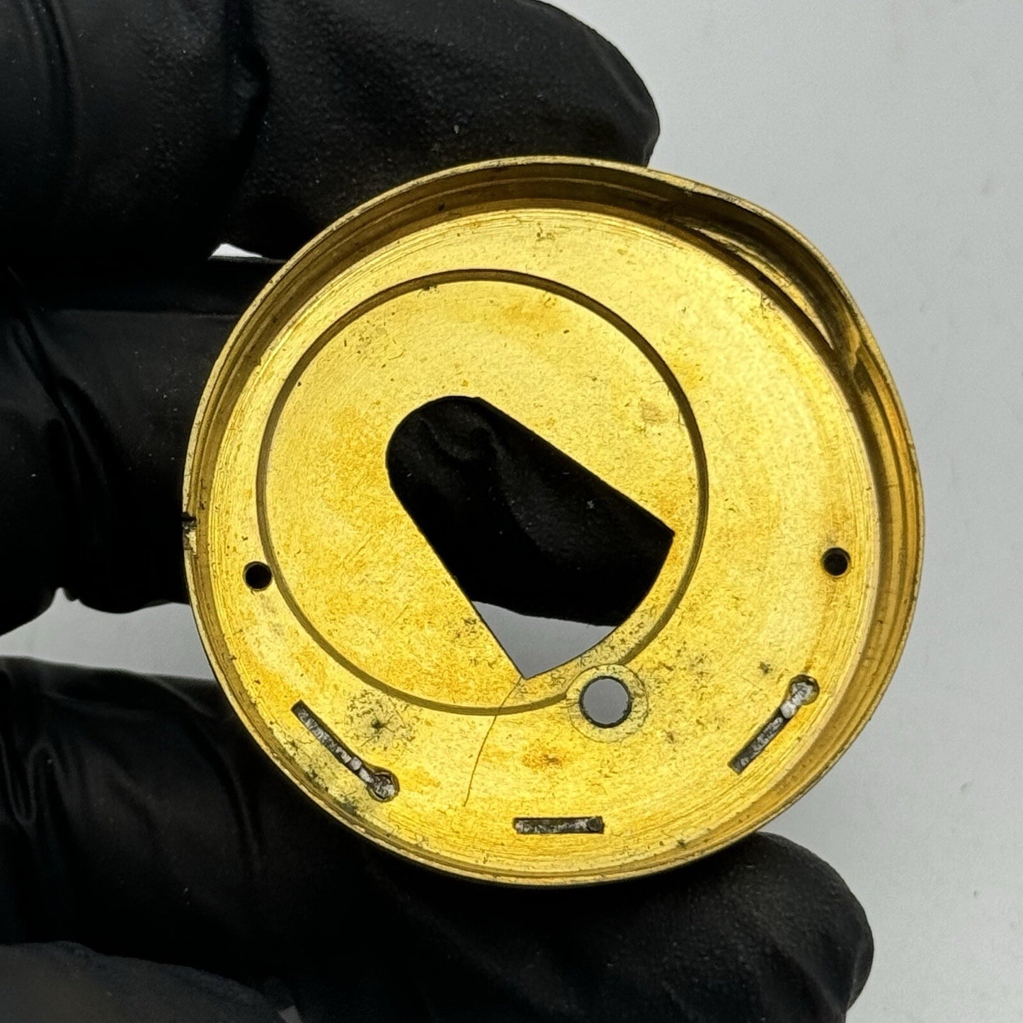 44.9mm Unidentified Quality Antique Fusee Pocket Watch Movement FOR PARTS