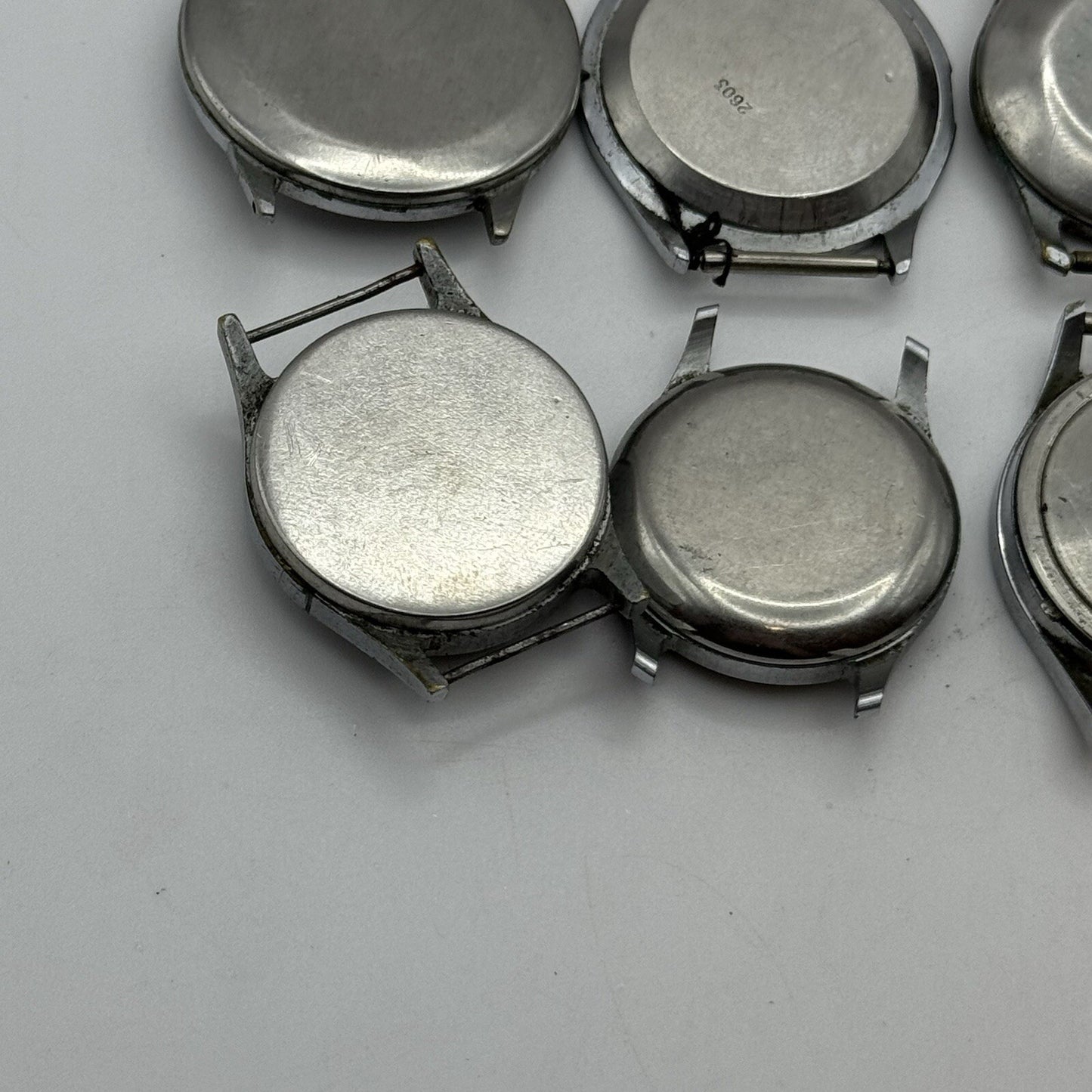 8 x Vintage Soviet Manual Wind Watch Heads For Parts Repair Job Lot Bundle