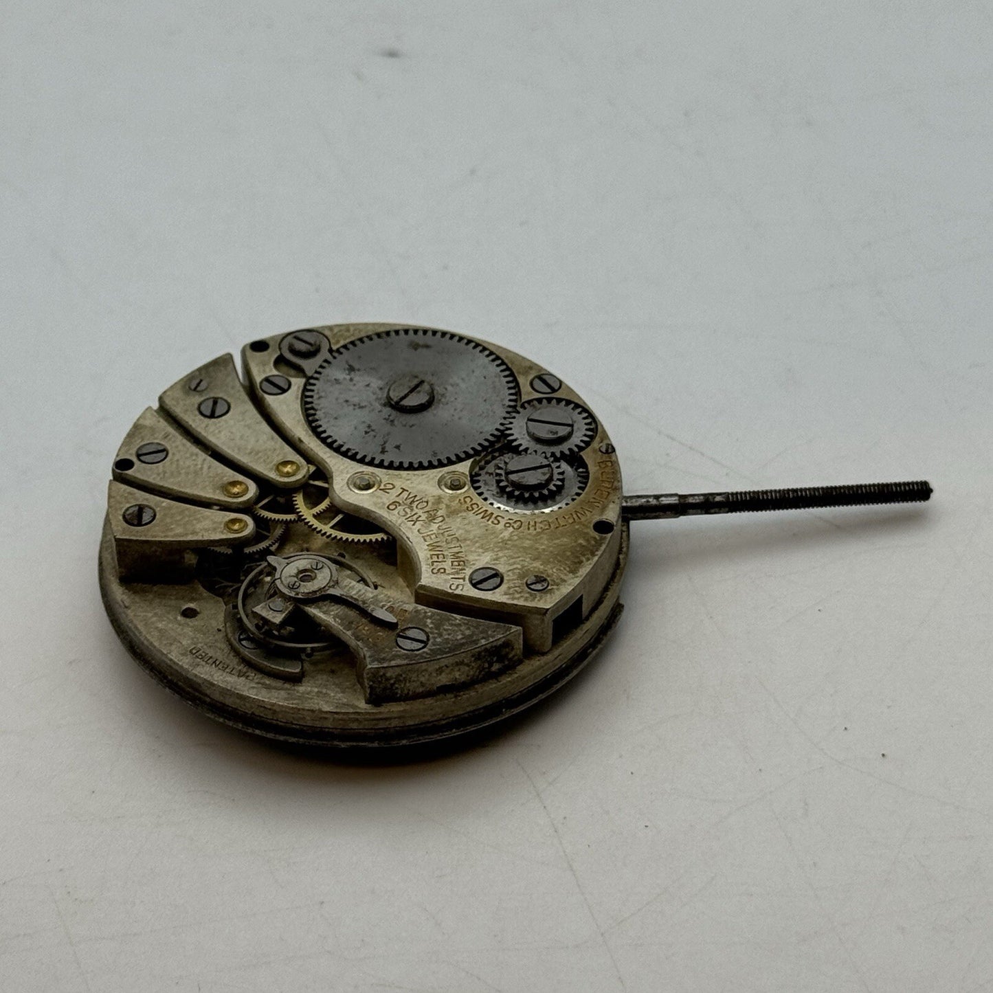 42.7mm Manual Wind Buren Watch Co Higher Grade Pocket Watch Movement FOR PARTS