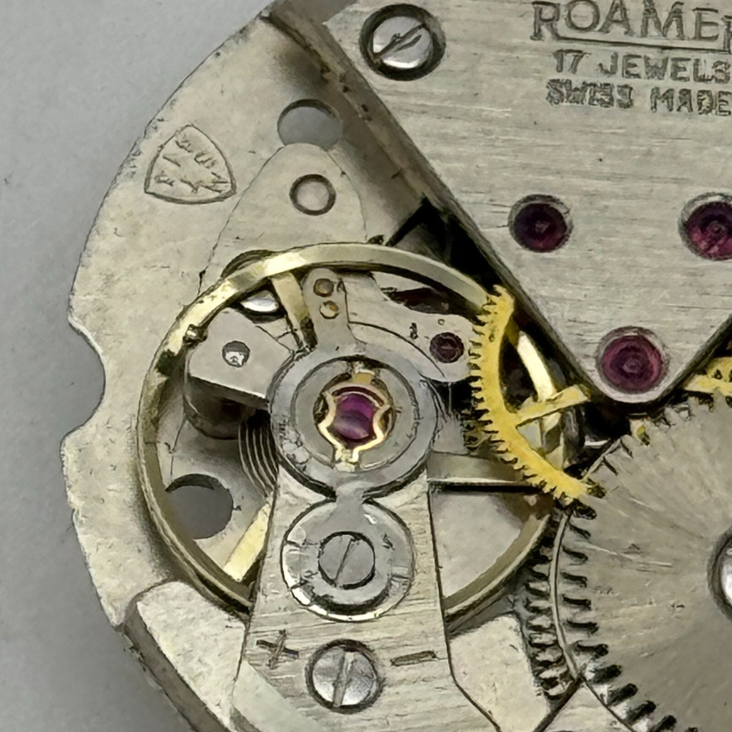 25.9mm Men's Roamer MST 414 Balance Ok Watch Movement Swiss Vintage PARTS SPARE