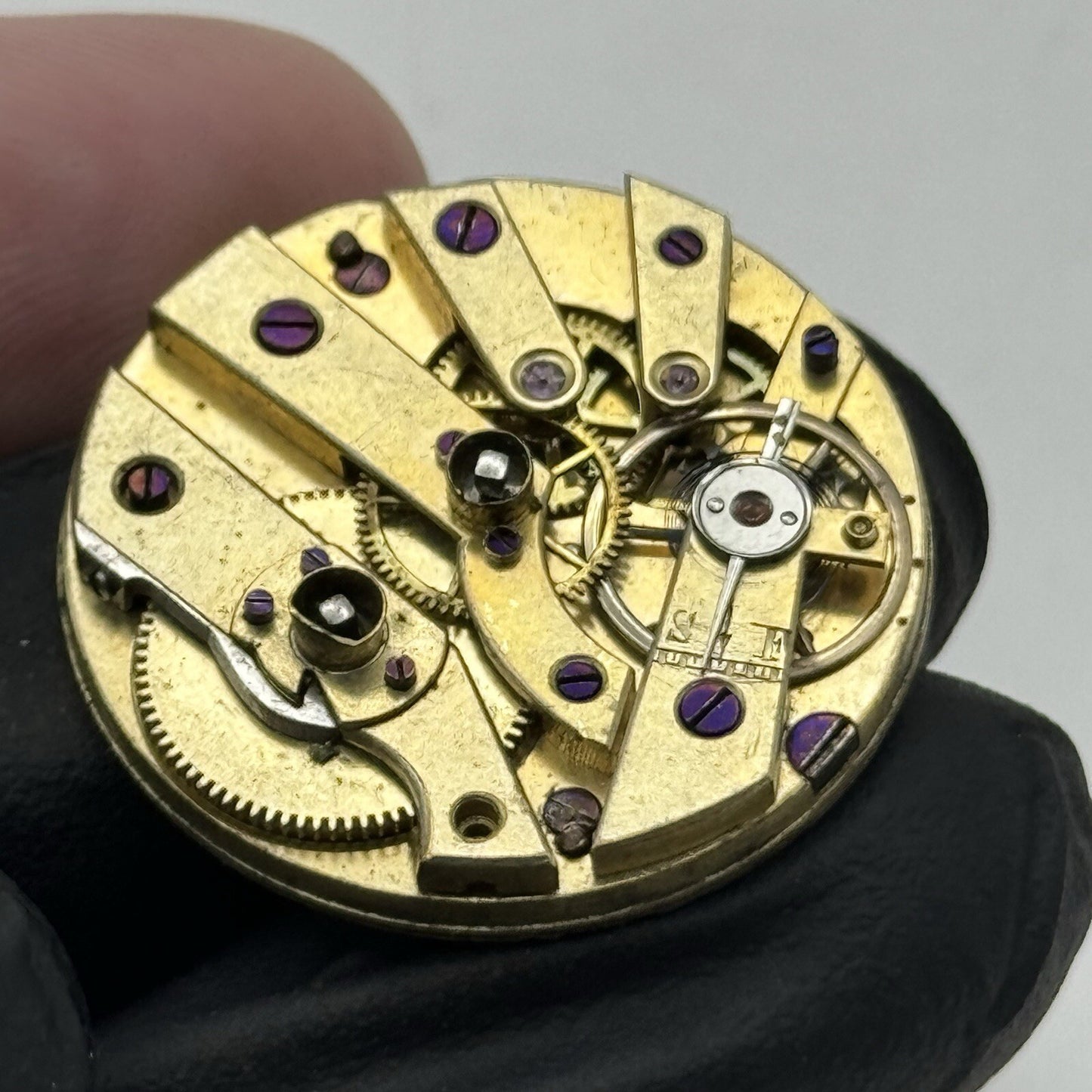29.1mm High Quality White Porcelain Dial Cylinder Watch Movement FOR PARTS