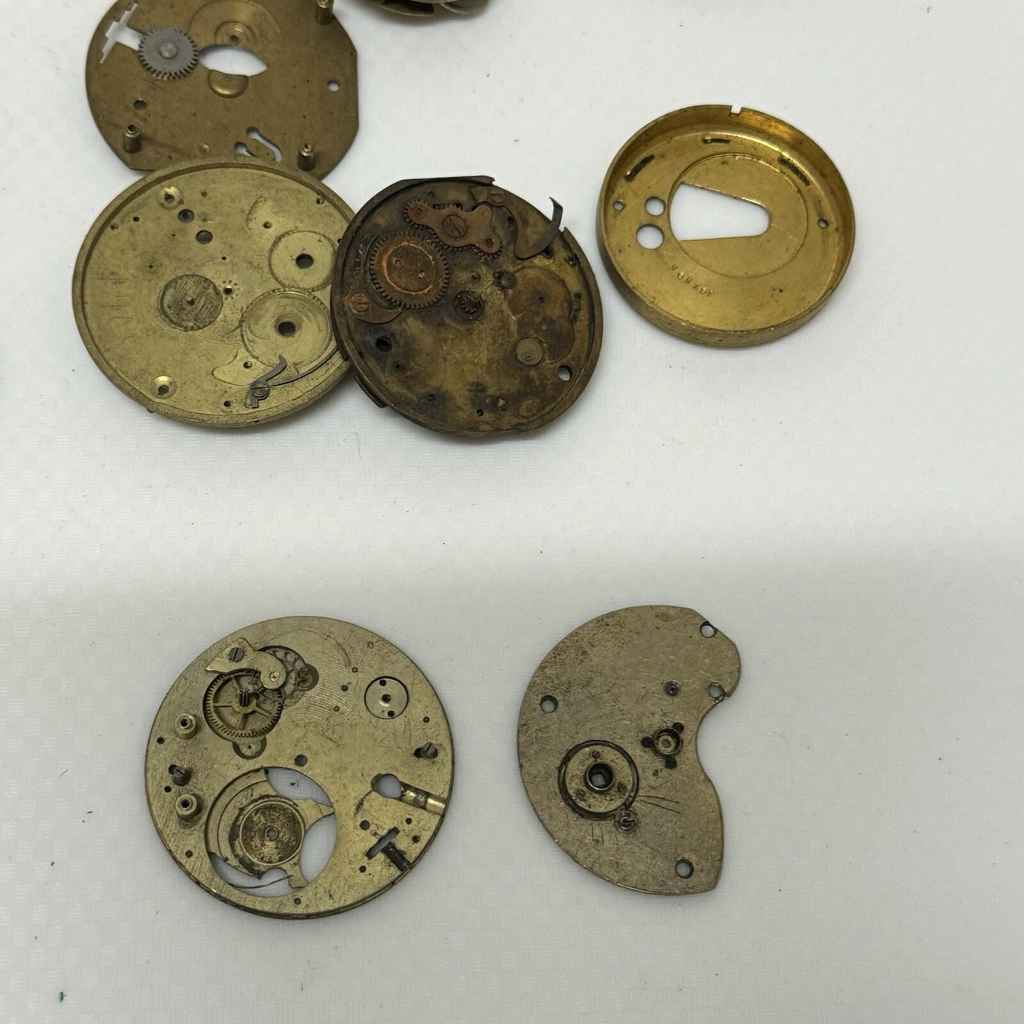 510 Grams Mixed Partial Pocket Watch Movements Watchmakers Job Lot Spares Parts