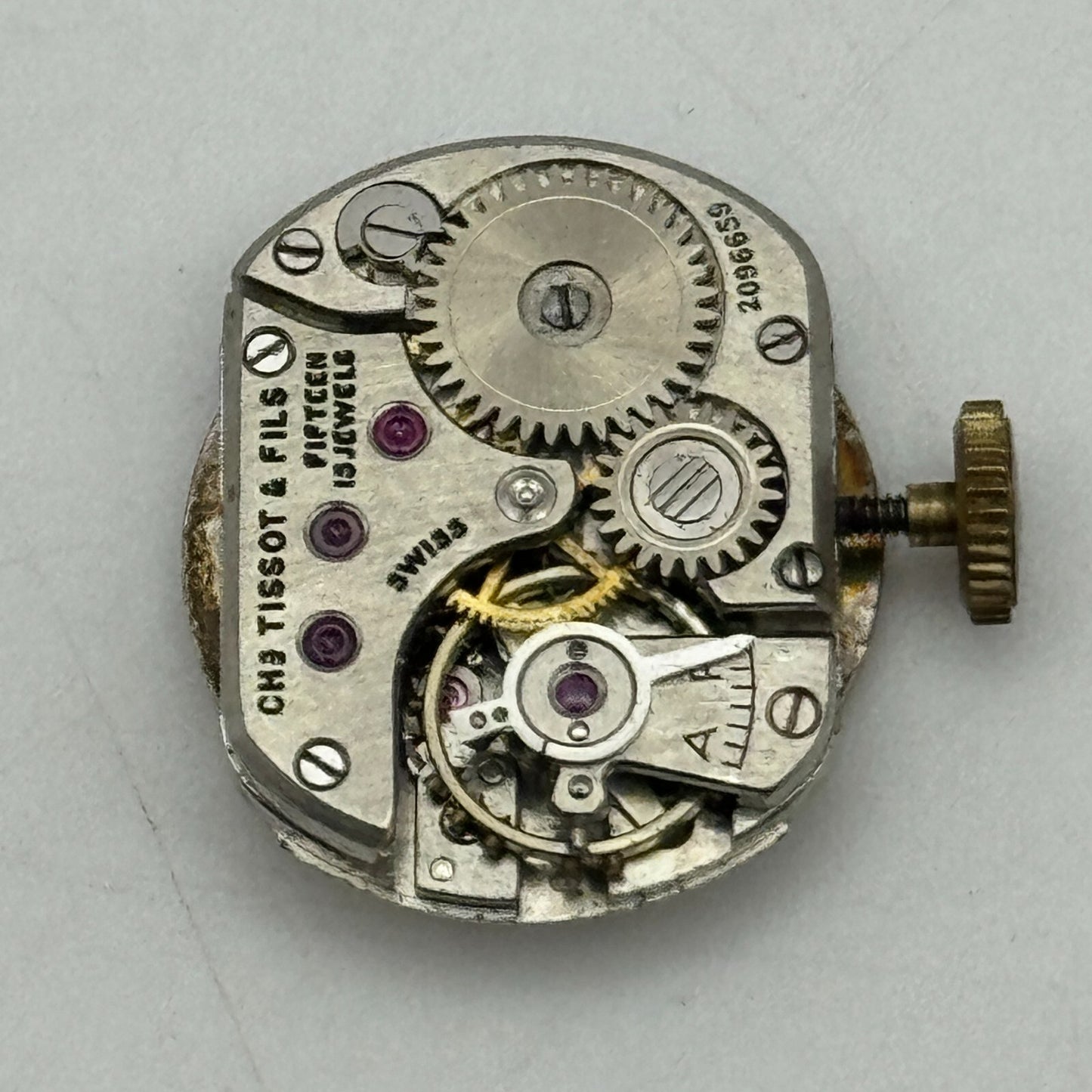 13.5mm Tissot 13.6 Swiss 15 Jewels Manual Wind Ladies Watch Movement PARTS
