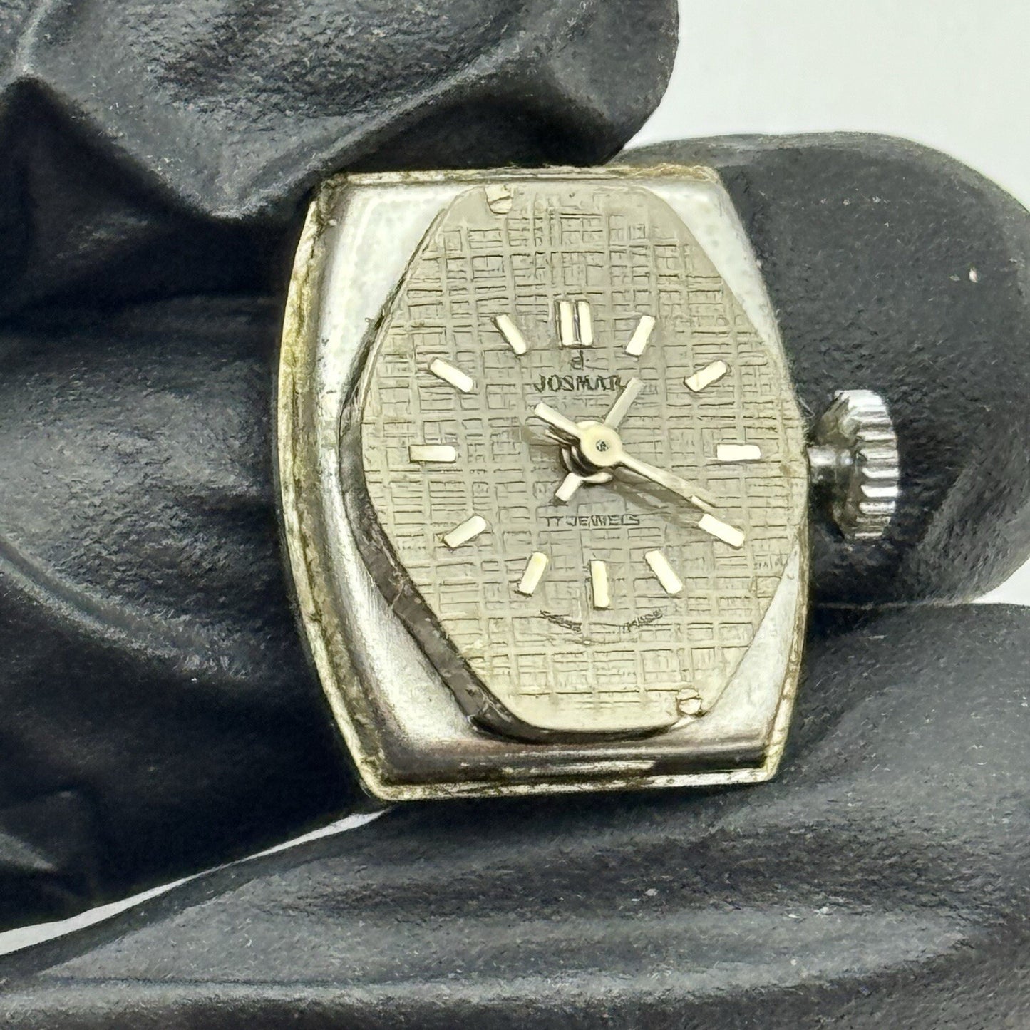 18mm Manual Wind Josmar Silver Tone Ladies Dress Watch Service Non Working