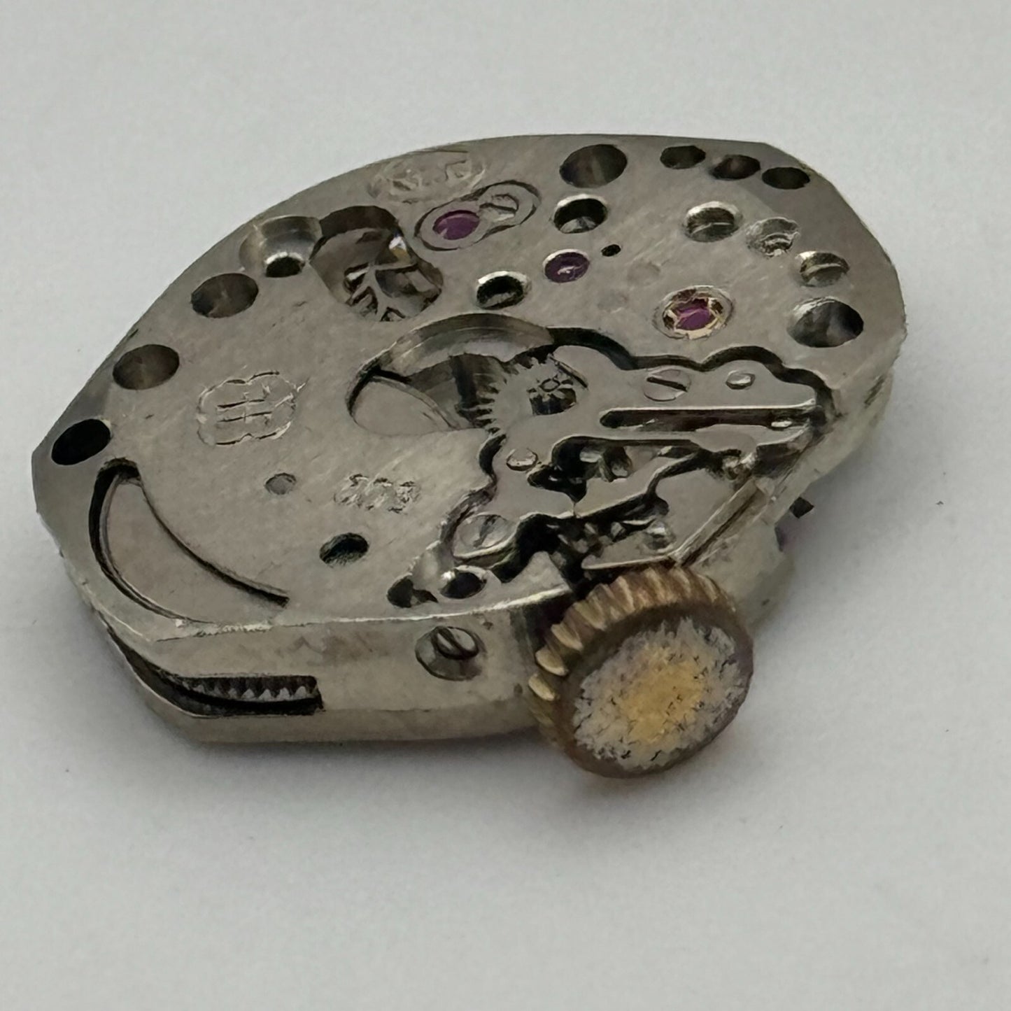 15.3mm Running Rotary FHF 609 Manual Wind 17 Jewels Swiss Watch Movement PARTS