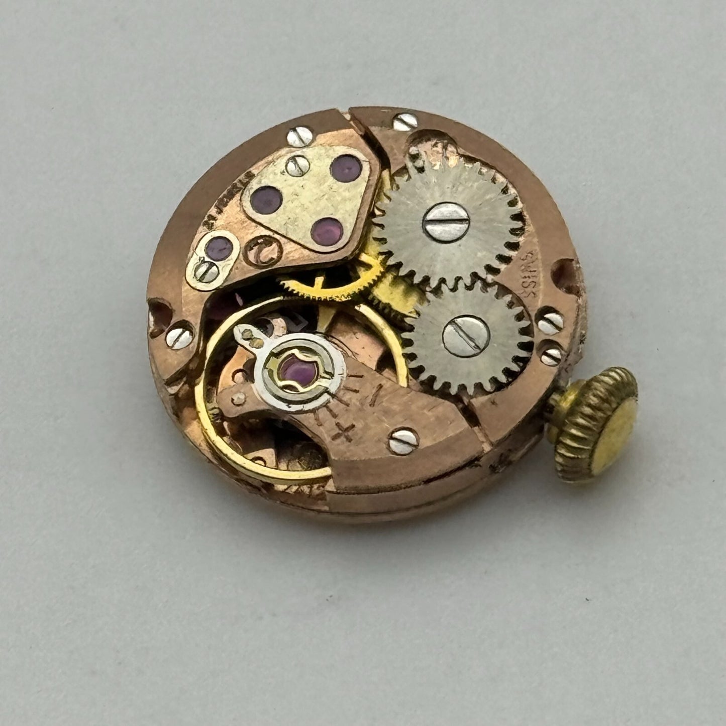 15.5mm Walker & Hall ETA 2412 Manual Wind 21 Jewels Watch Movement PARTS REPAIR