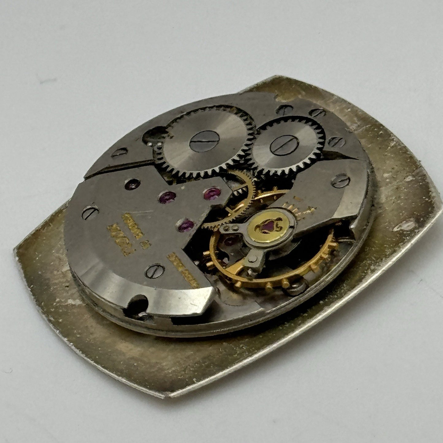 23.6mm Tudor 2422 Good Balance Dial Hands Manual Wind Vintage Watch Movement