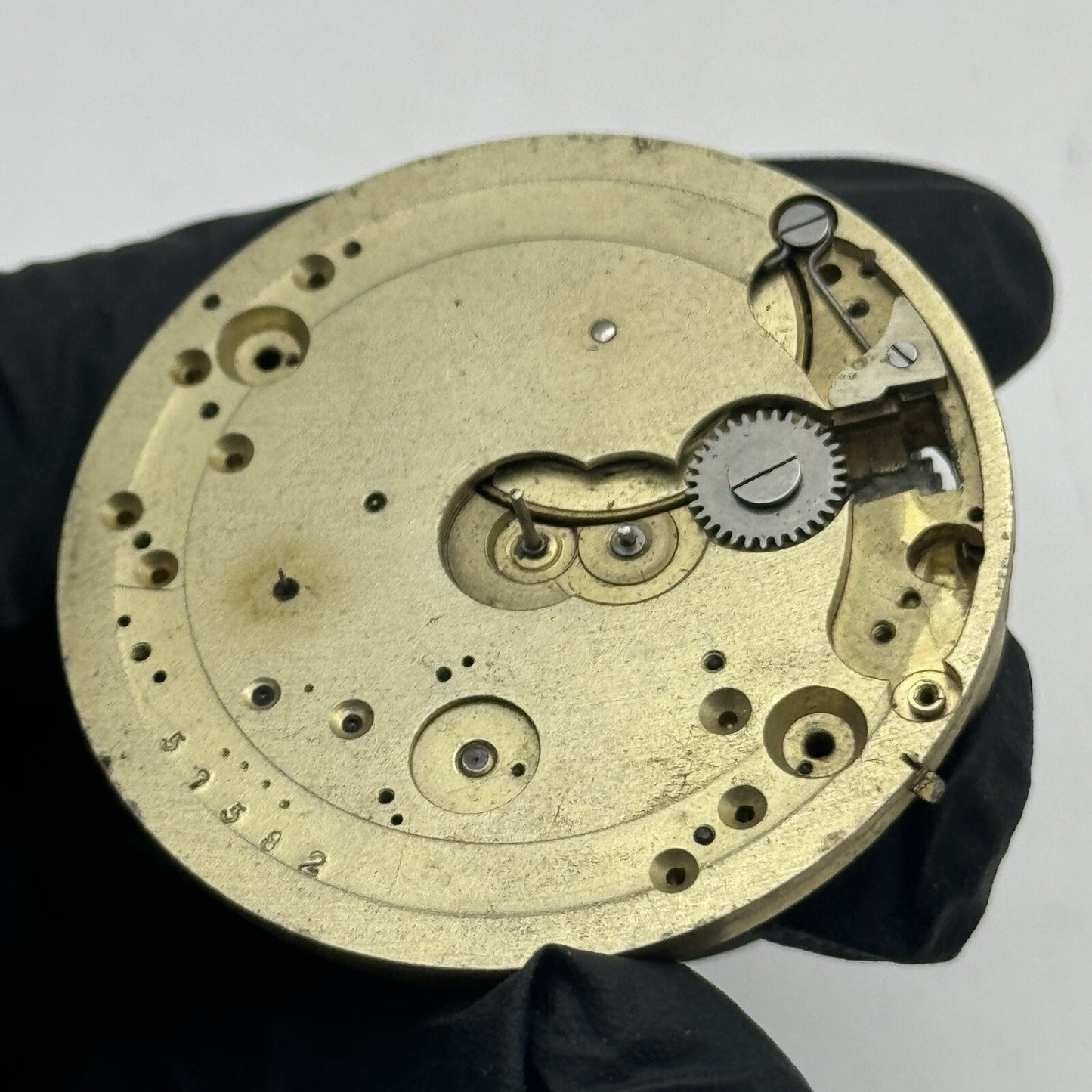 42.8mm J M Buff Partial Cylinder Quality Pocket Watch Movement FOR PARTS