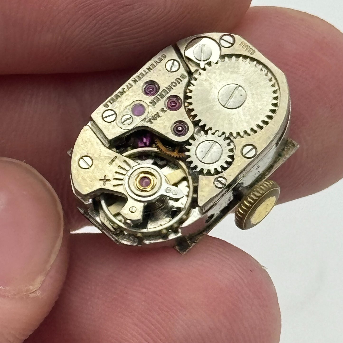 12.8mm Running Bucherer ETA 2355 Manual Wind Watch Movement PARTS REPAIR