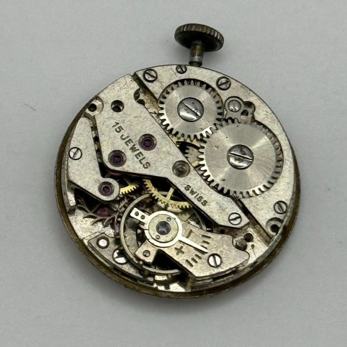 23.6mm Avia AS 1123 1124 Manual Wind 15 Jewels Swiss Watch Movement PARTS SPARES