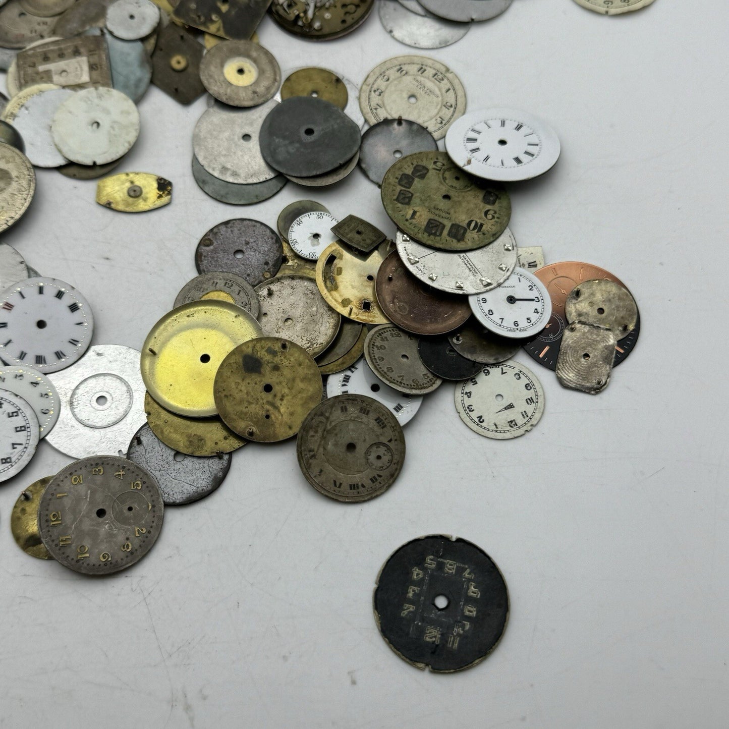 Huge Job Lot Of 170 X Wrist Watch Dials Only Spares / Repairs Watchmakers